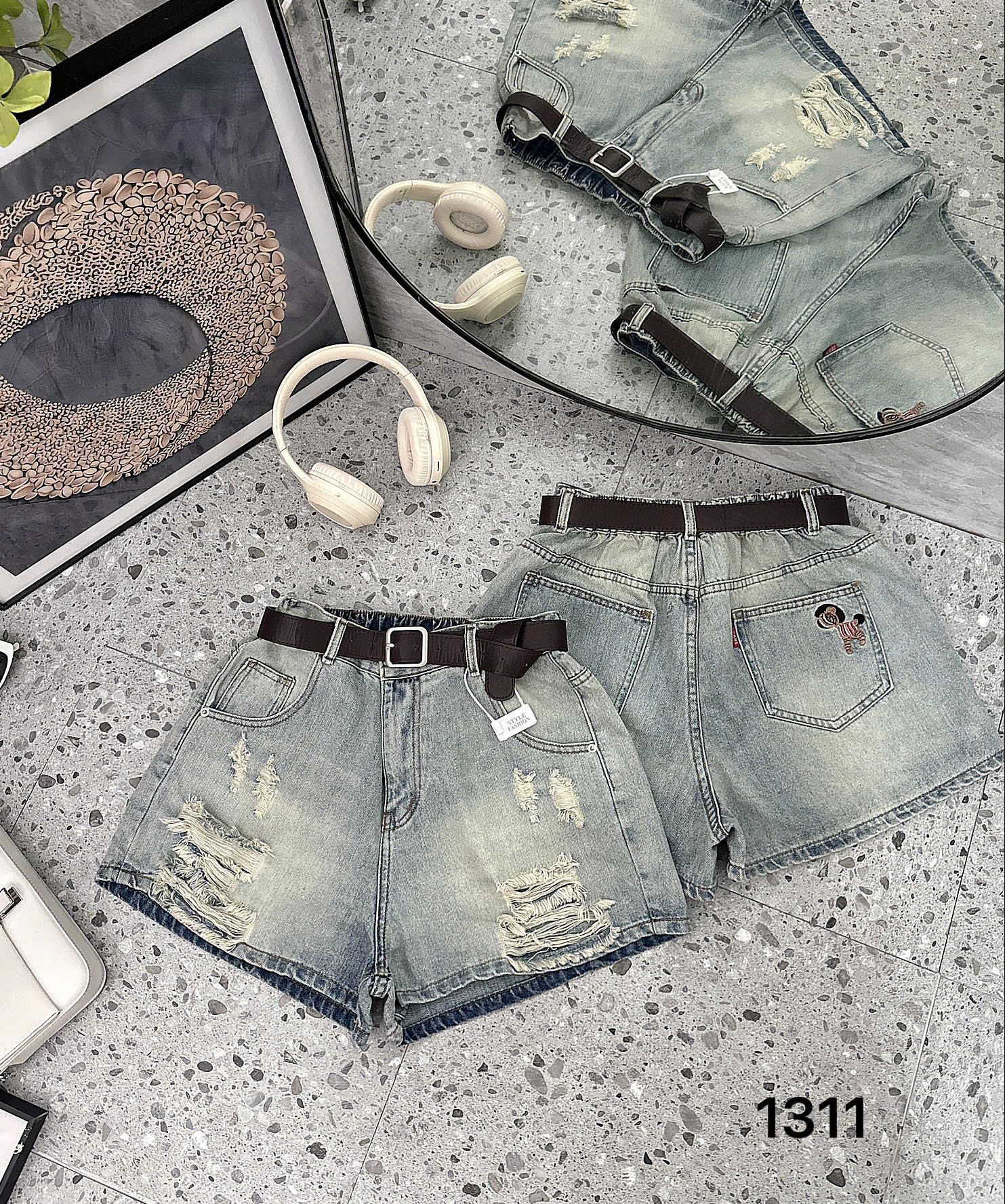 BIGSIZE NỮ- Quần short ngắn thêu ngựa T-QSJ1311_thumbnail_8