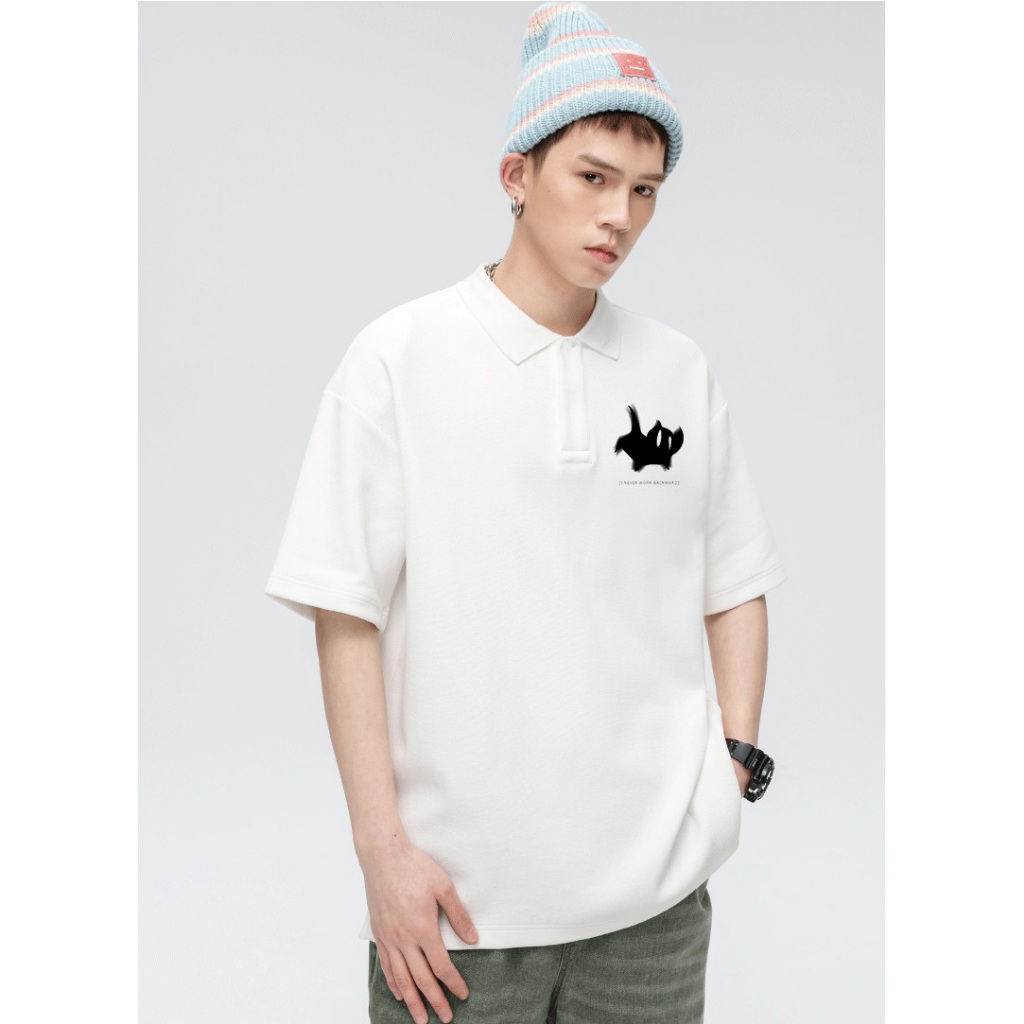 Áo polo nam đứng form tôn dáng PLD785 Miucho Man tay ngắn vải cotton Cổ trụ in basic_thumbnail_4