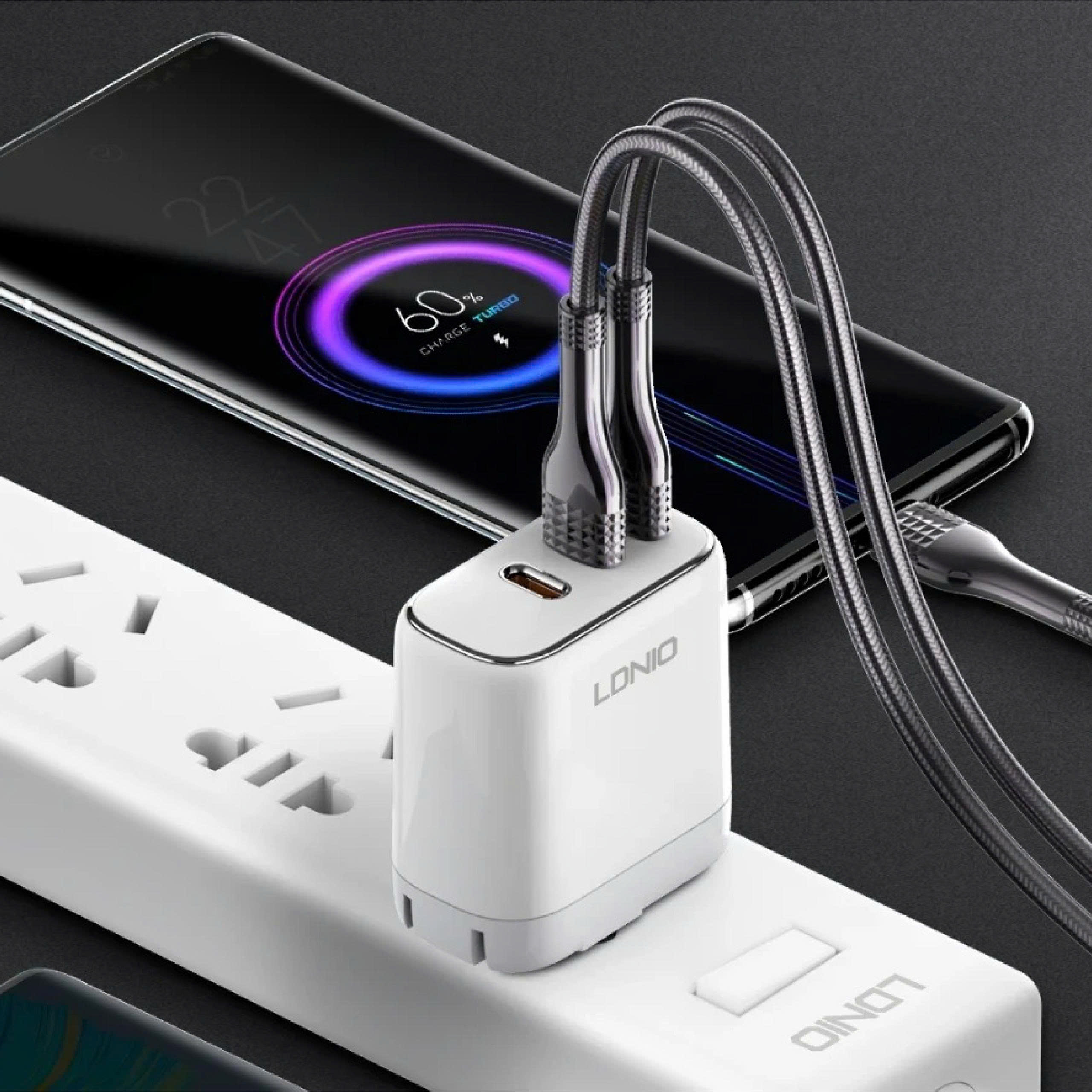 Cáp Sạc Type-C Ldnio Vàng - LS651-C-Y_thumbnail_3