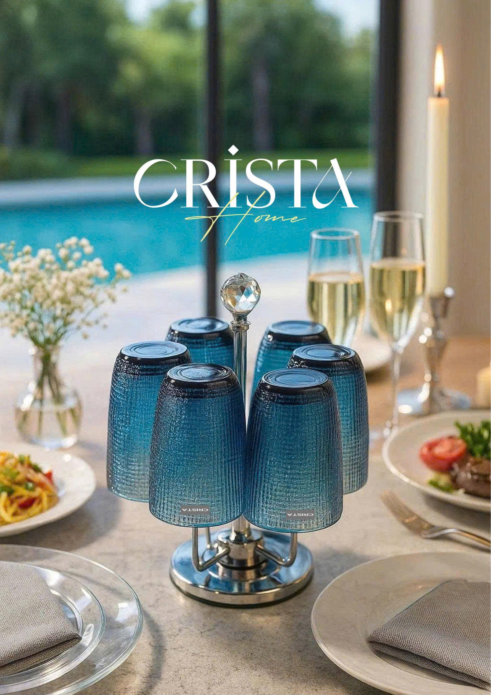 Bộ 6 cốc thủy tinh CRISTA HOME  vân lưới dập nổi 420 ml_thumbnail_34