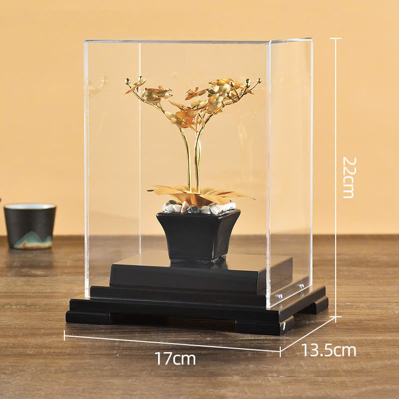 Quà Tặng  Chậu Lan Hồ Điệp Mạ Đát Vàng 24k _thumbnail_5