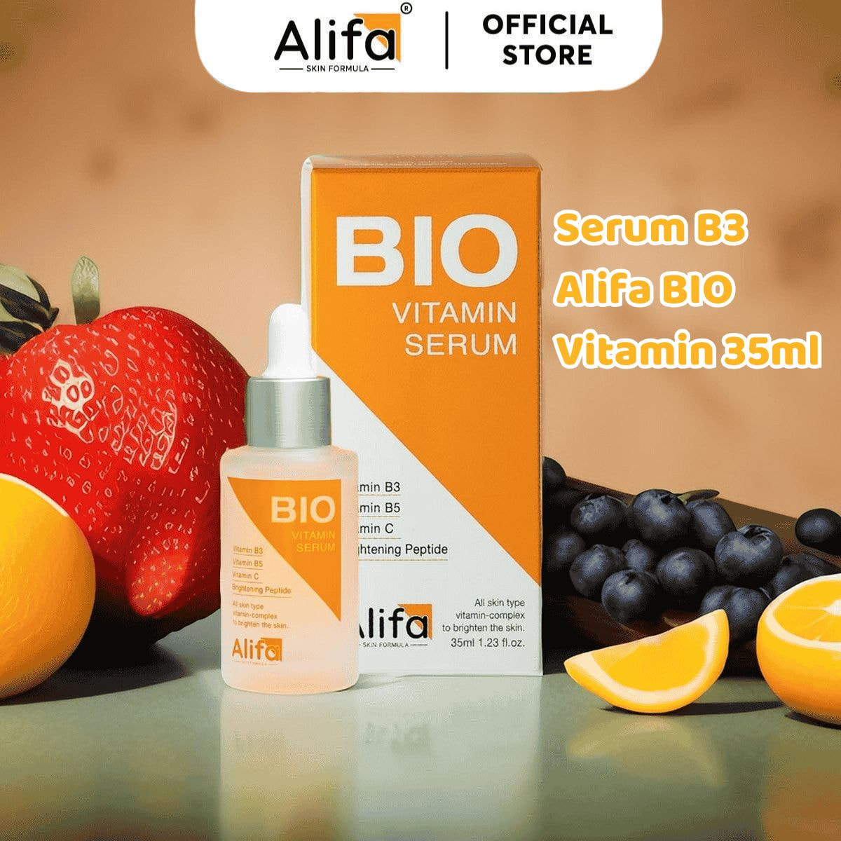 Serum B3 Phục Hồi Và Dưỡng Trắng Da Alifa BIO Vitamin 35ml