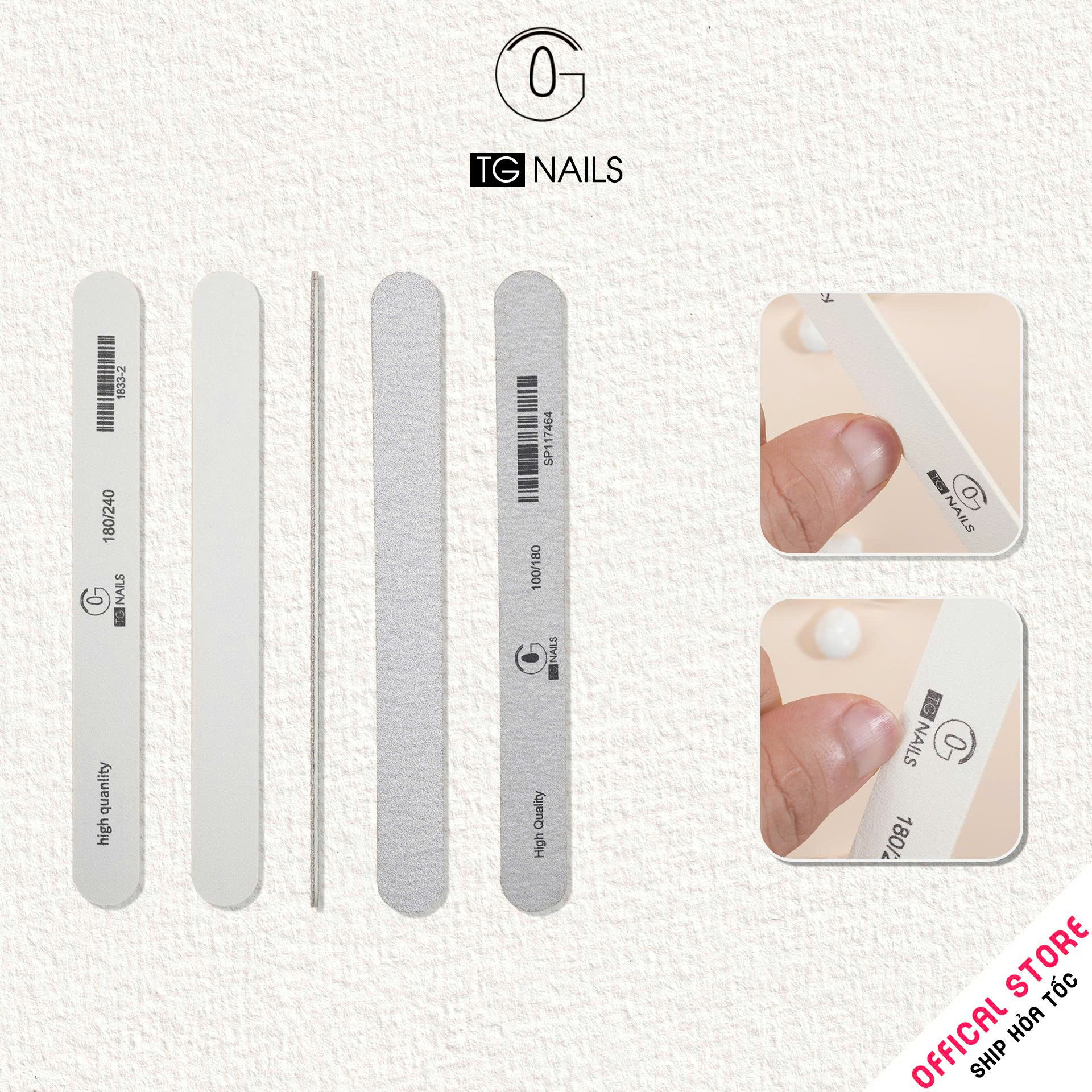 Dụng cụ dũa mài móng tay chân  kt(17.8*1.9)cm(+/-10%), nhãn hiệu TG.