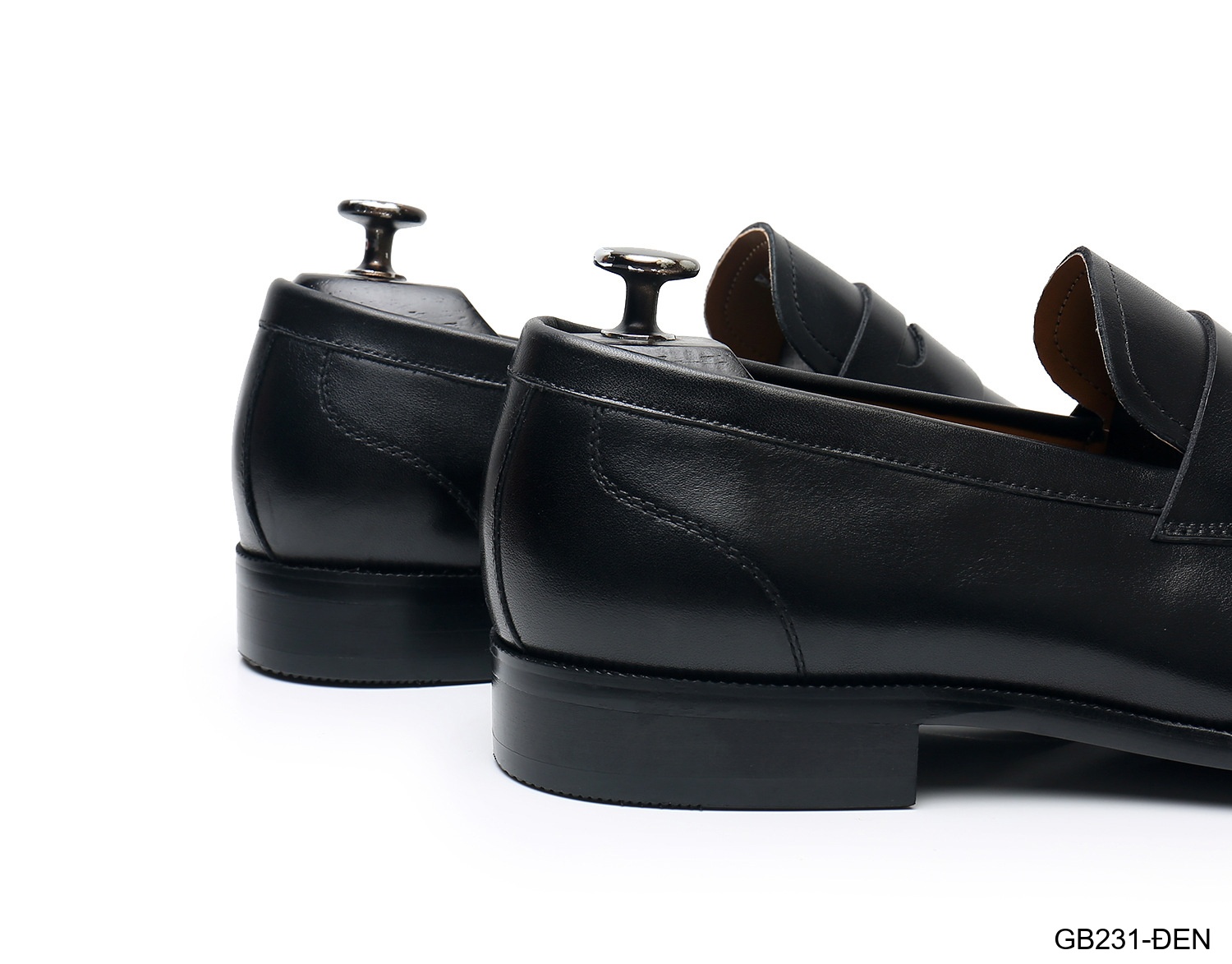 GB231 - Giày lười nam da thật phong cách Anh cổ điển màu đen_thumbnail_12