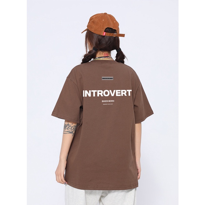 Áo thun unisex form rộng AT383 Miucho chất vải cotton in brand name_thumbnail_6