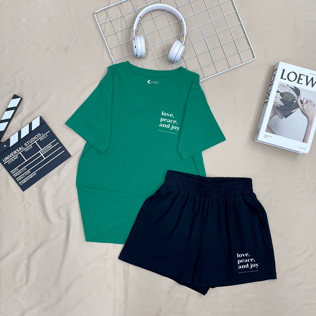 Đồ bộ nữ thun cotton dáng rộng mặc nhà đi chơi mùa hè mát mẻ - LOZA BP19_thumbnail_4