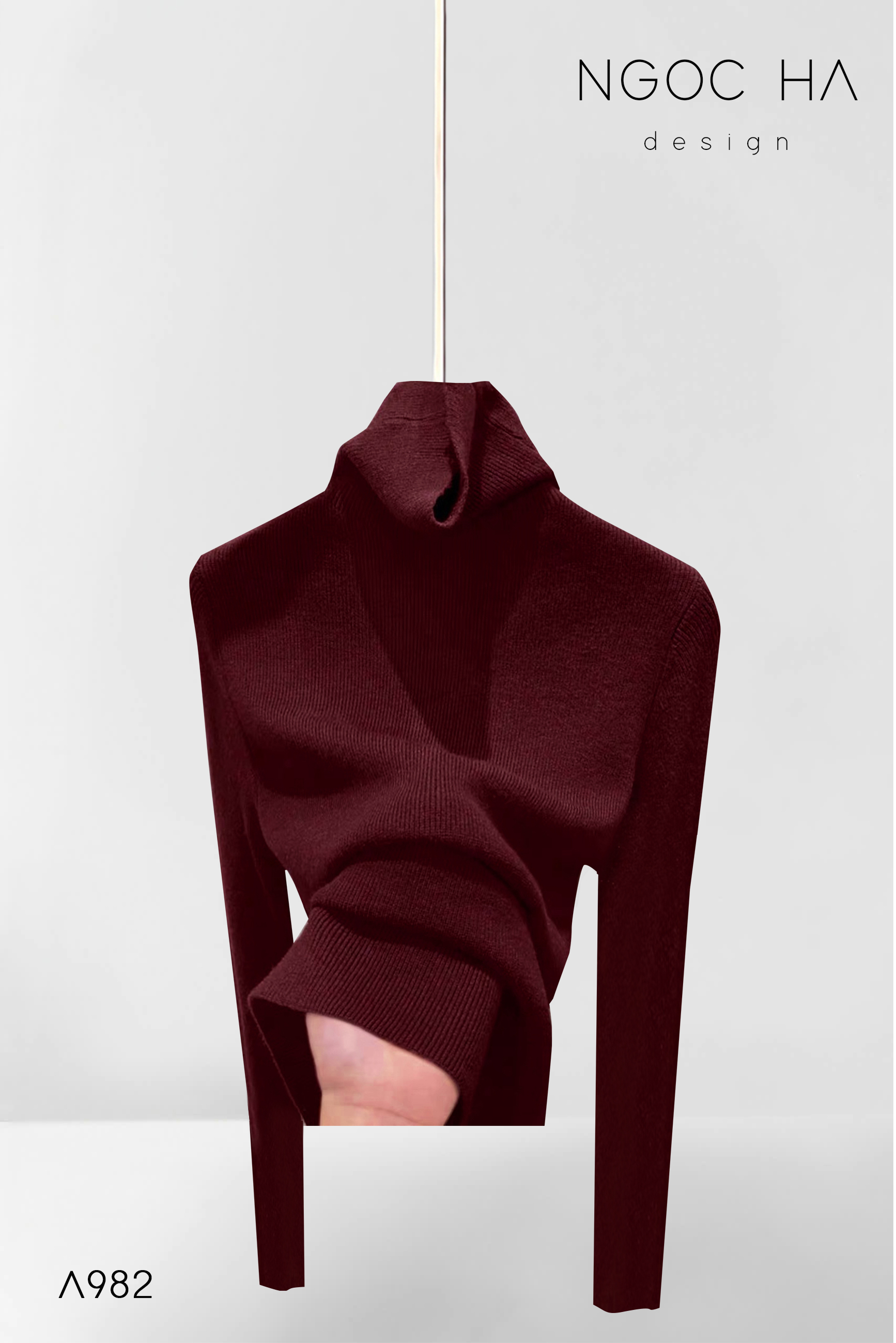 Keva Top_ Áo Len Dày Cổ Cao A982_thumbnail_1