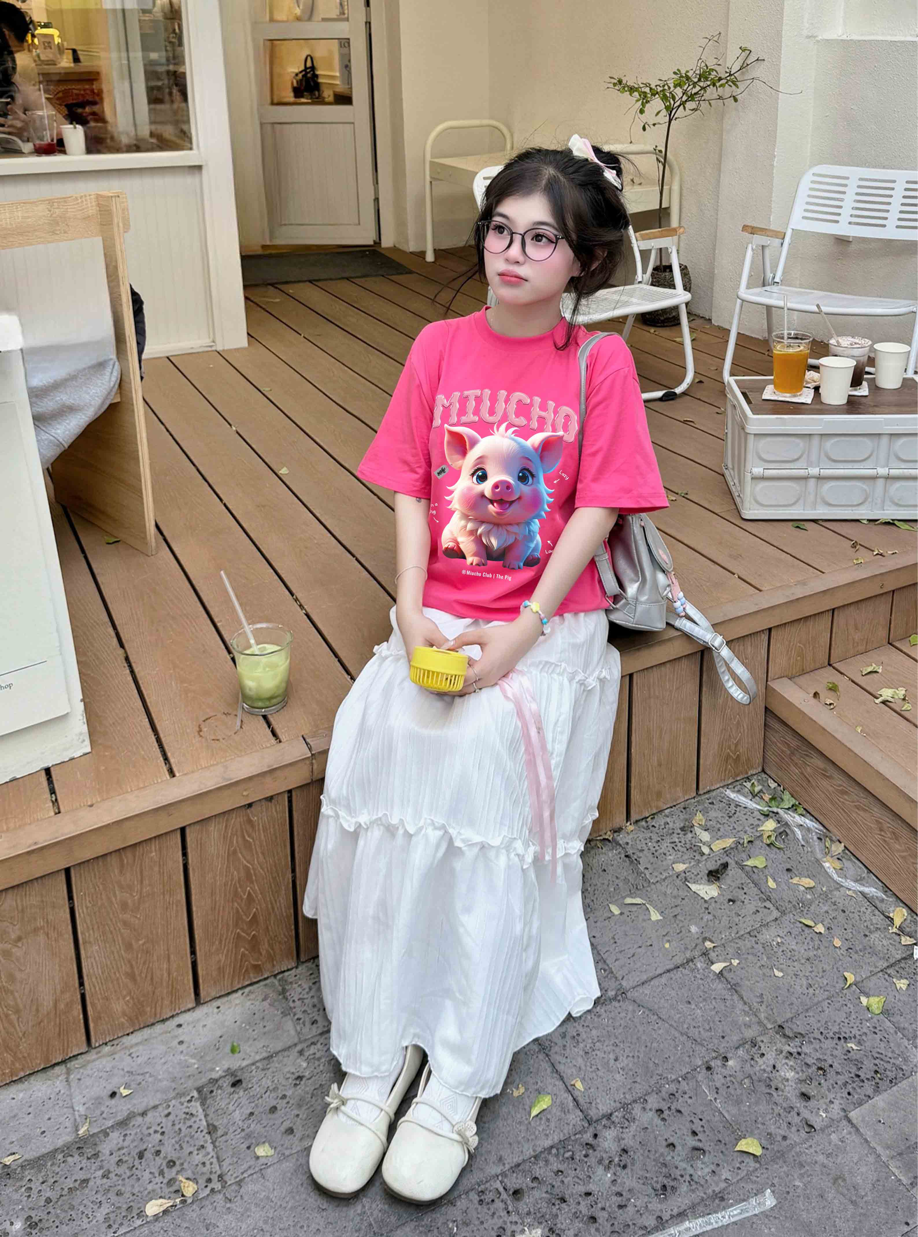 Áo thun form rộng 12 con giáp tuổi Hợi (tuổi heo) ATD1242 Miucho tay ngắn cổ tròn in mix_thumbnail_8