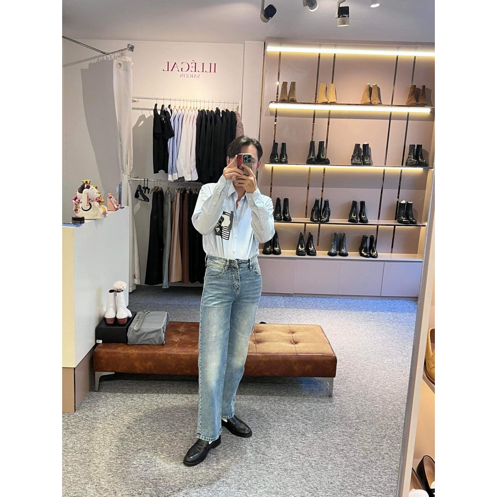 [Mẫu mới] Quần Jeans Nam ống đứng/suông WSS | Straight Fit Jeans_thumbnail_5