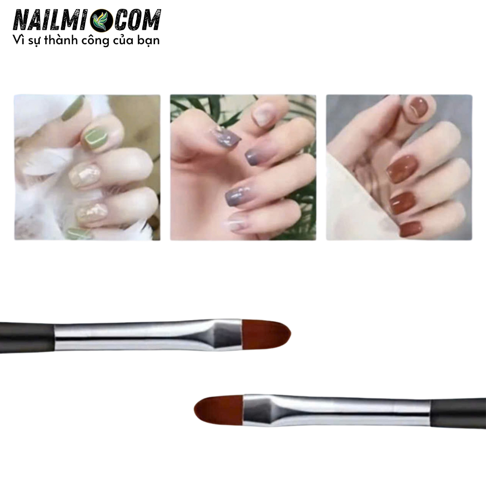 Cọ đắp gel - bản tròn - quét sơn - cán đen_thumbnail_3