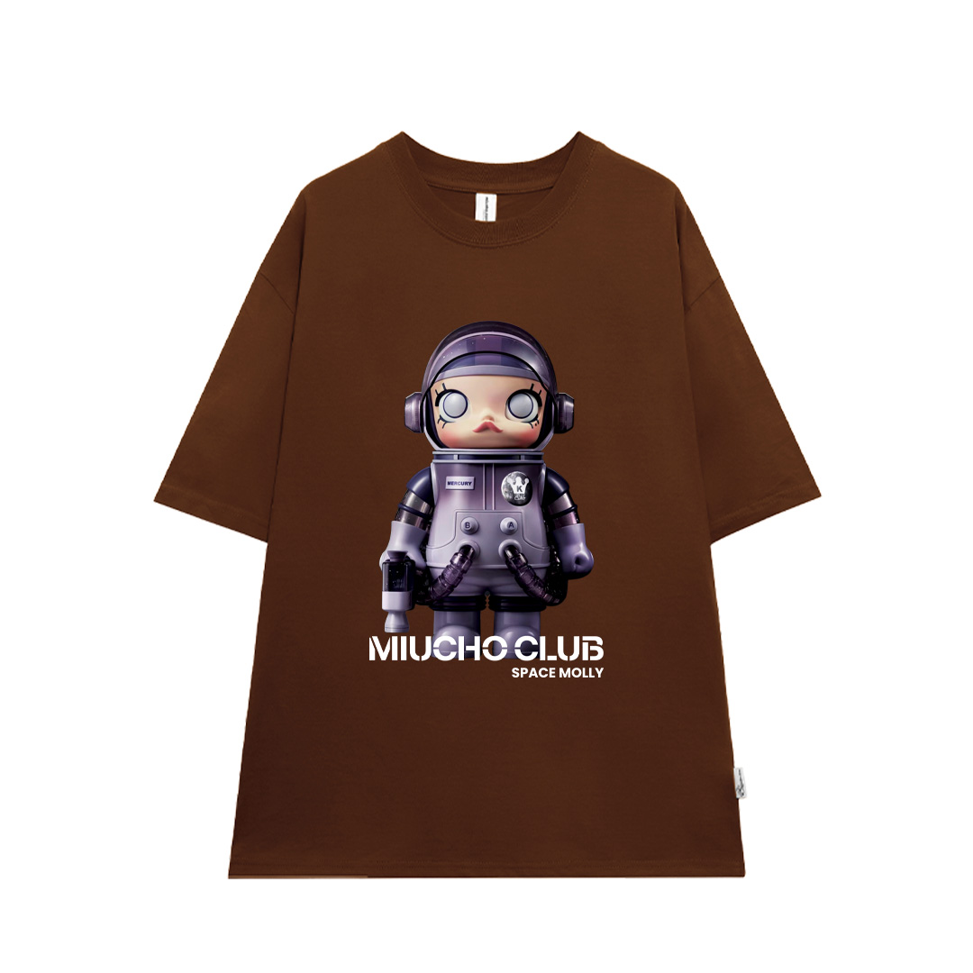 Áo thun unisex phi hành gia local brand form rộng ATD703 Miucho cotton cổ tròn in mix_thumbnail_9