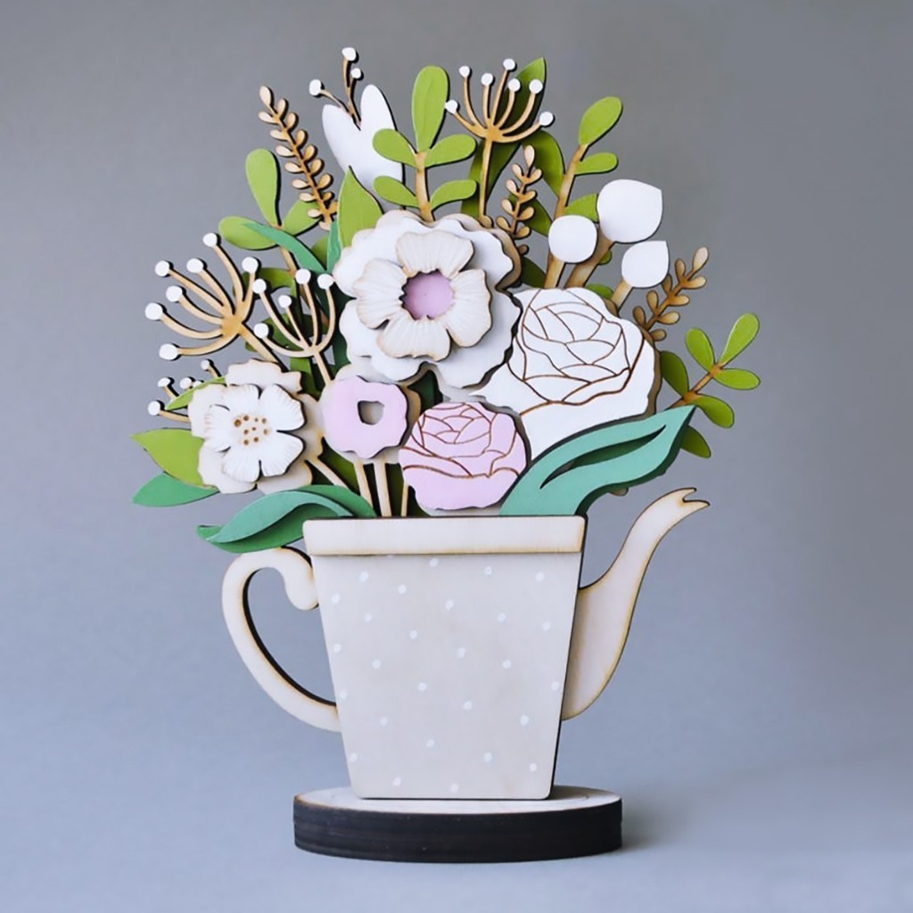 Bình Hoa Bất Tử - Bình hoa gỗ trang trí độc đáo, để bàn học, bàn làm việc (size 15x20 cm)_thumbnail_0