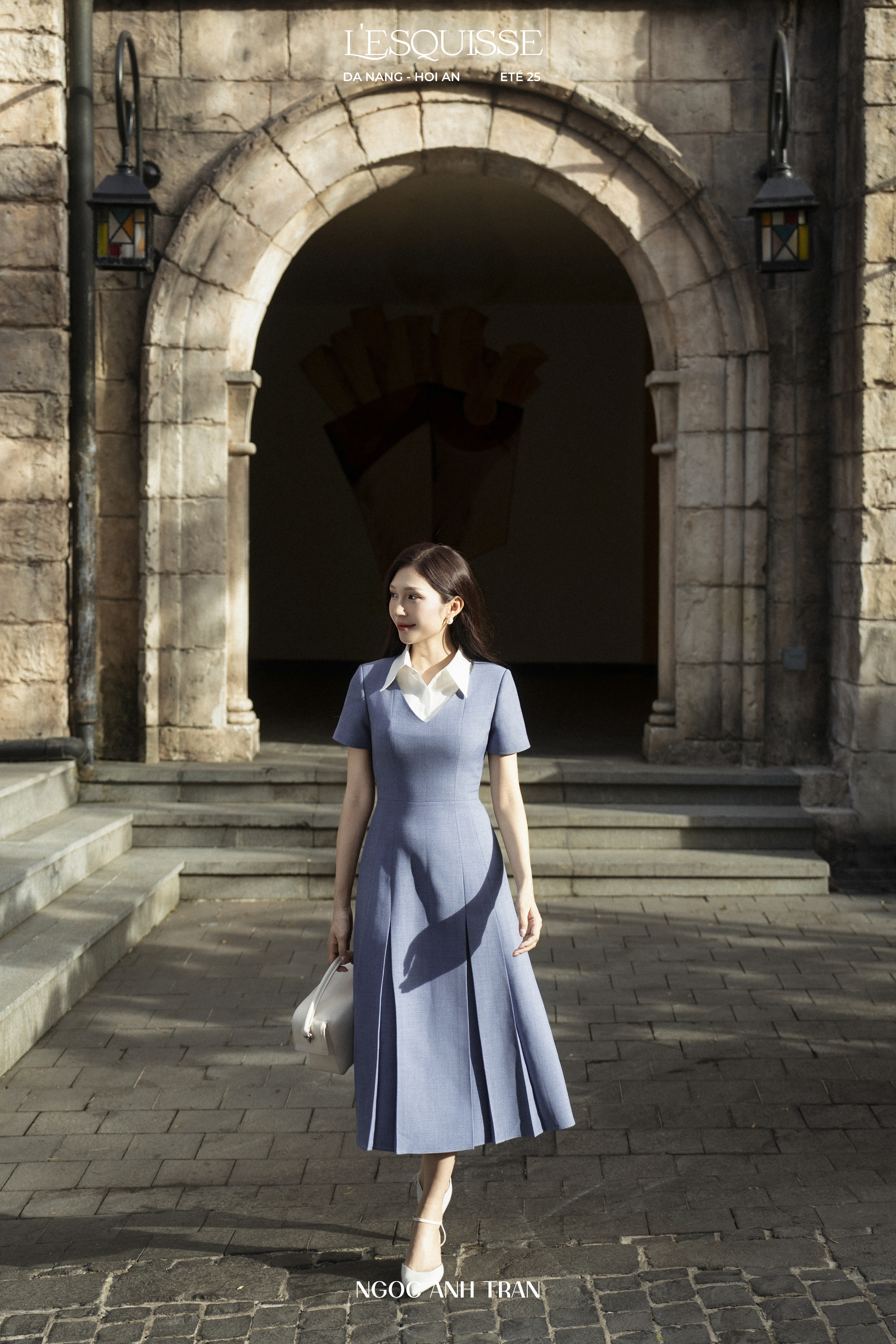 D132 - Đầm Thiên Thanh phối cổ trắng rời_thumbnail_2