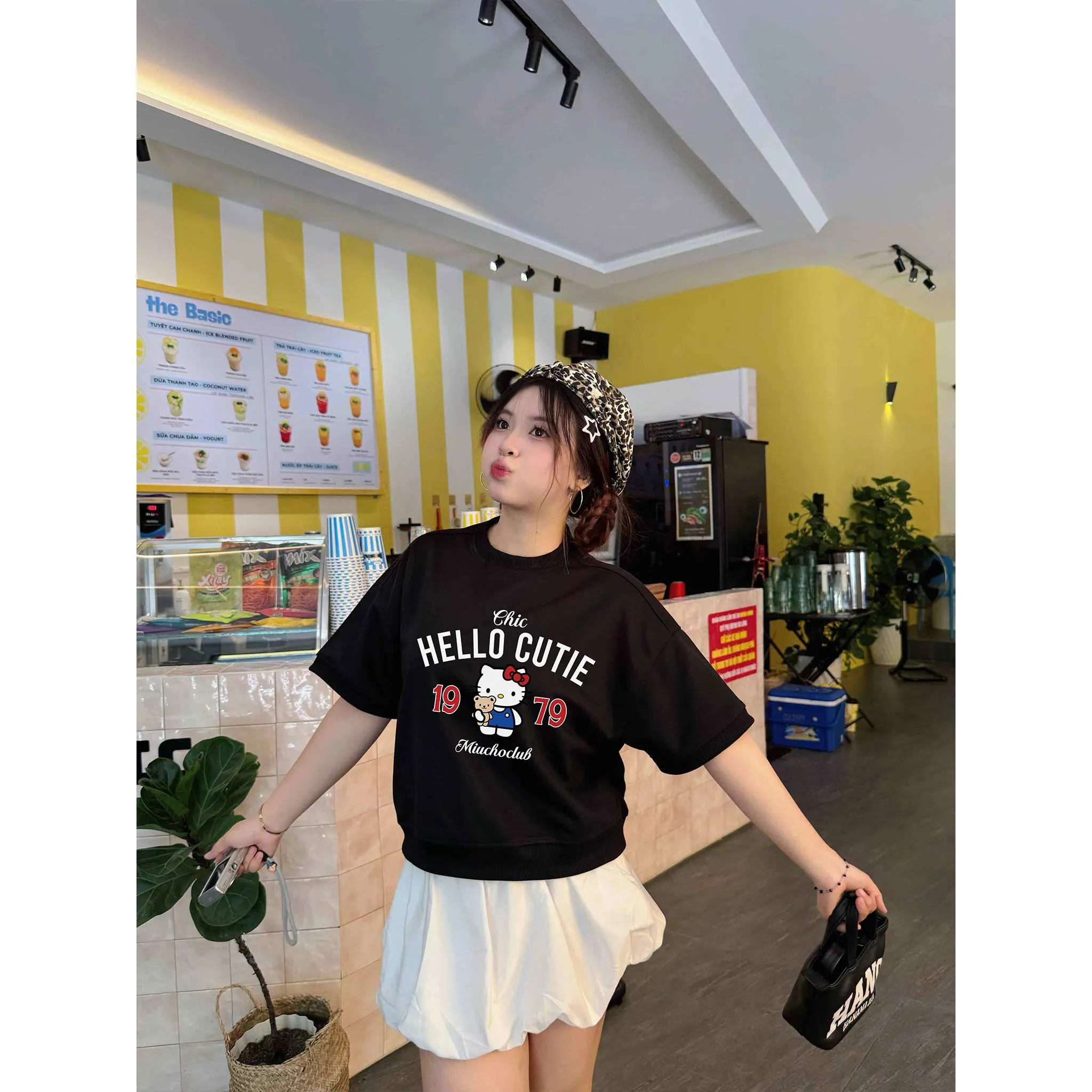 Áo Sweater boxy tay ngắn Miucho nỉ 2 da dày dặn thoáng mát cổ tròn HELLO CUTIE in mix 2686_thumbnail_3