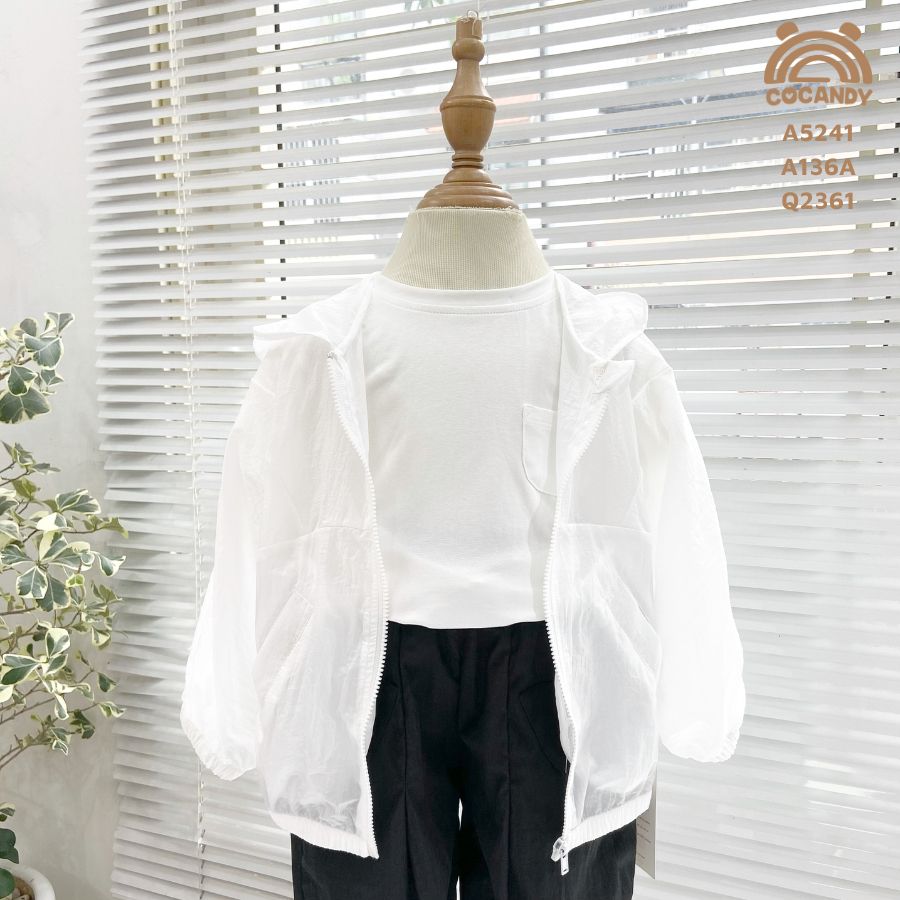 Áo khoác gió TRẮNG trơn_thumbnail_5