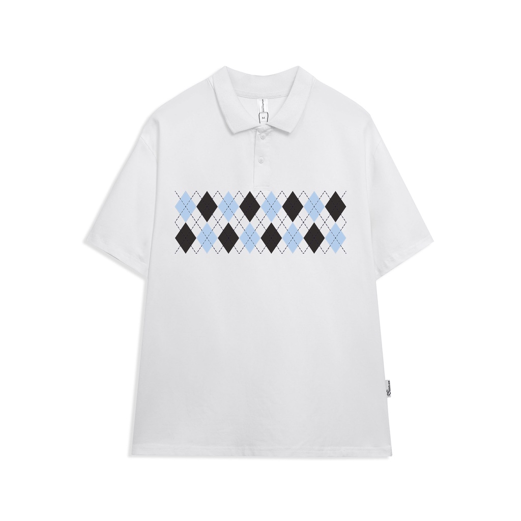 Áo polo nữ form rộng có cổ đẹp chất cotton form unisex PL011 Miucho in hoạ tiết