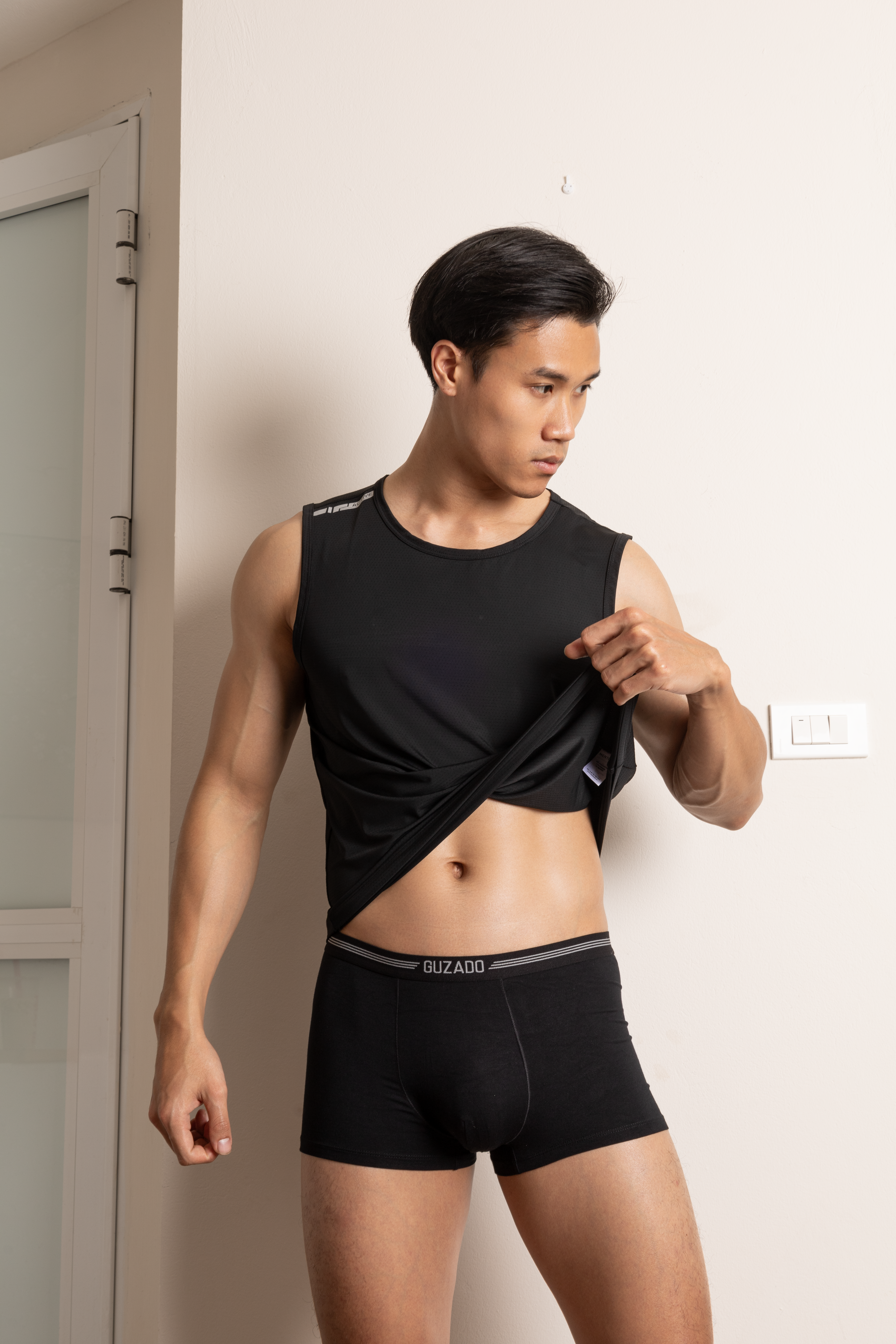 Quần Boxer Guzado Vải Bamboo Dáng Trunks Kháng Khuẩn Cực Tốt GBX02