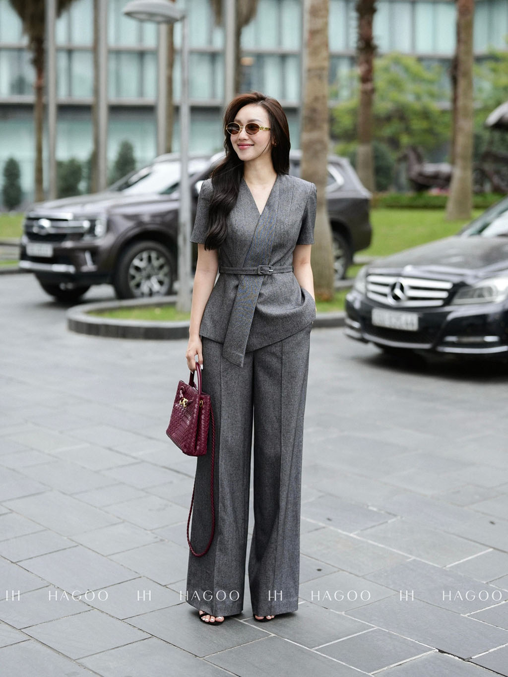 Quần suông bấu 1 ly HAGOO