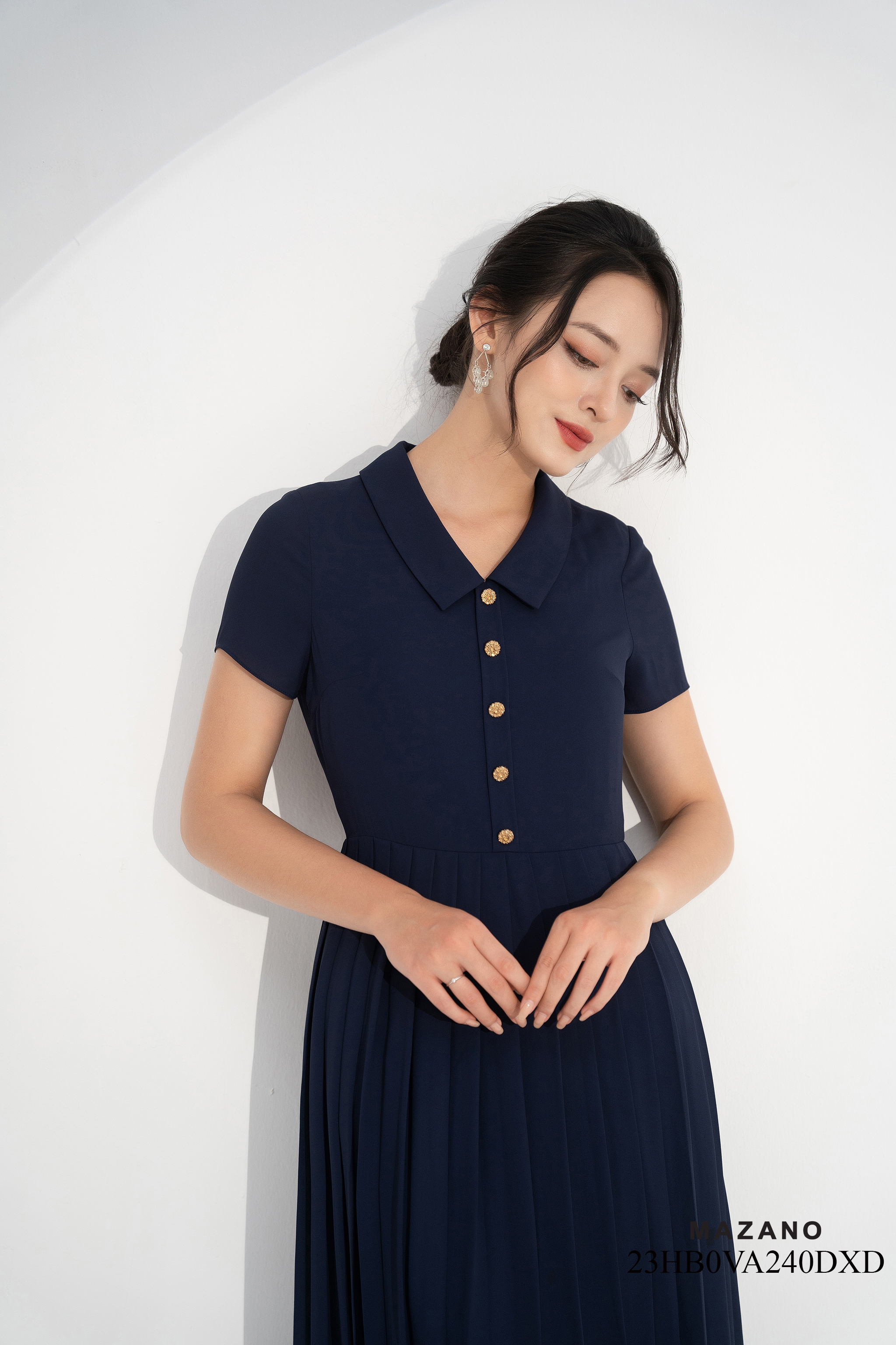 Đầm xanh suông chân dập ly_thumbnail_3