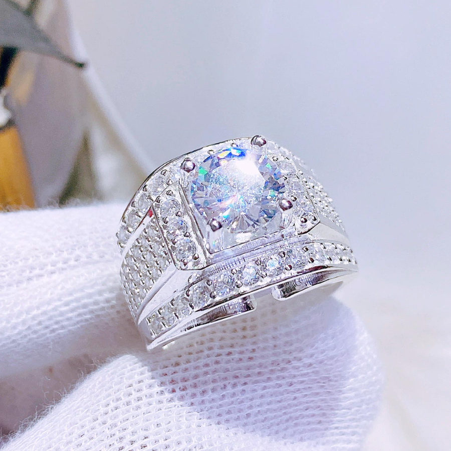 NN38 - Nhẫn nam đá chủ viền khuyết dải đá_thumbnail_1