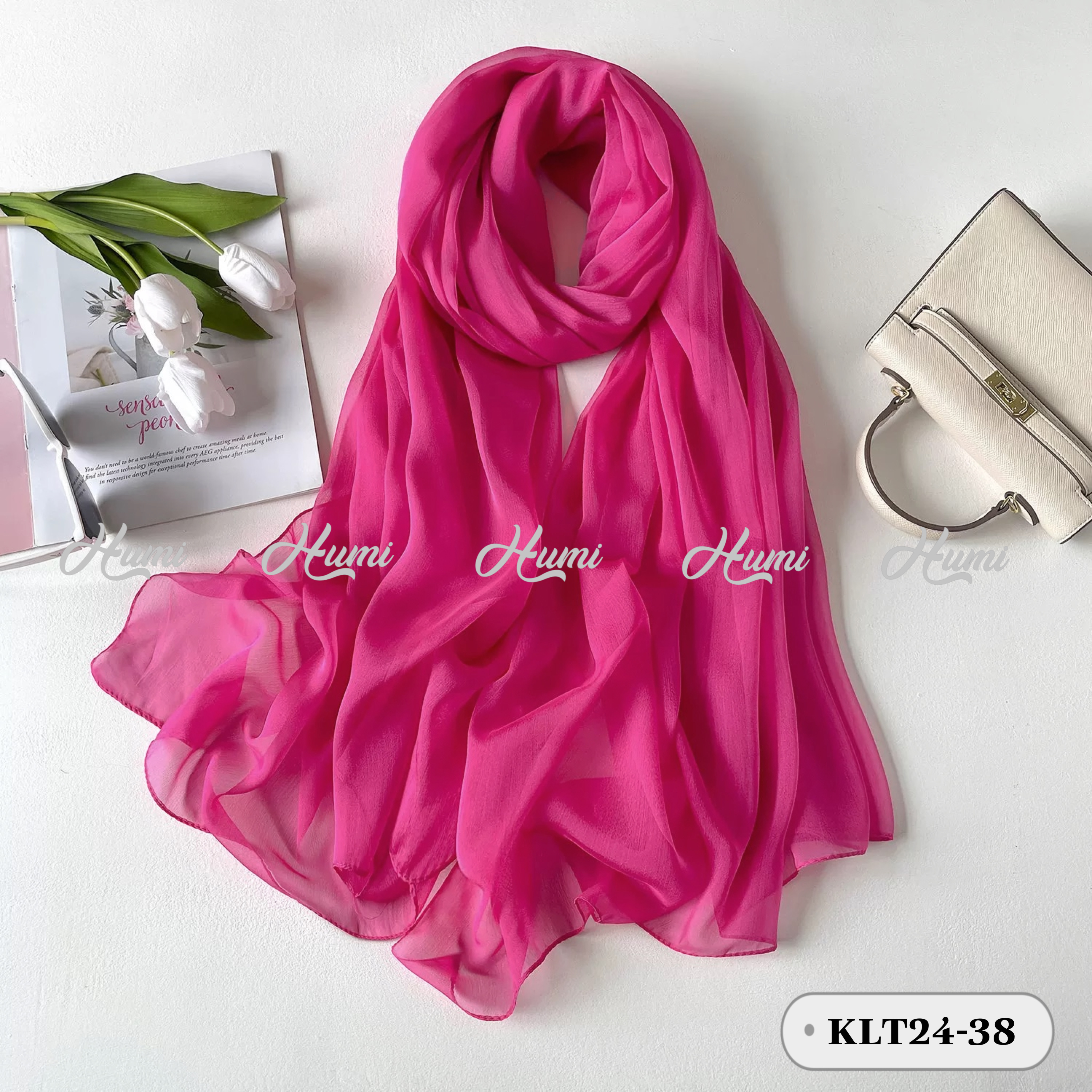 KHĂN TẰM GÂN TRƠN (KLT24-38 Hồng Sen)