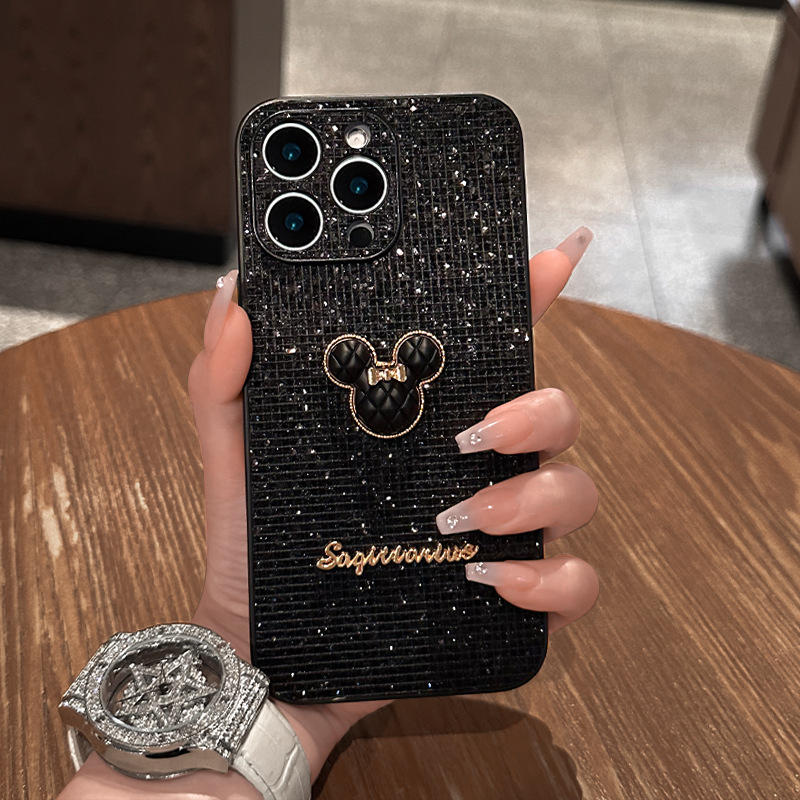 ỐP LƯNG ĐIỆN THOẠI GẤU LẤP LÁNH CÓ DÂY TREO XINH XẮN CHO IPHONE_thumbnail_2