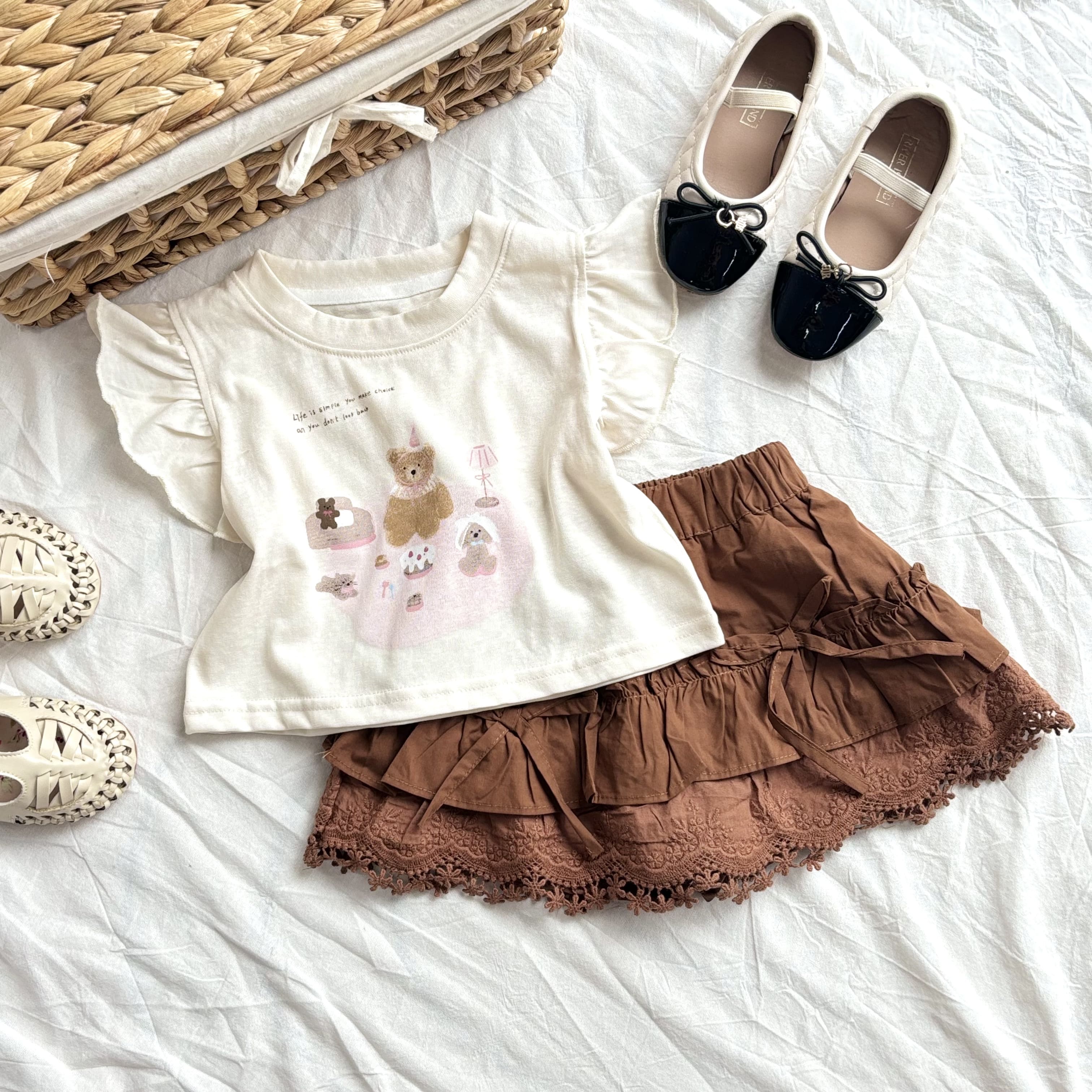 (A10) Áo thun hoạ tiết gấu baby  màu nâu mẫu hè 2025_thumbnail_2