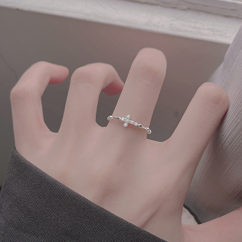 Nhẫn bạc nữ Thánh Giá đính đá tùy chỉnh size chuẩn bạc S925 thời trang sang trọng nữ tính NB01_thumbnail_4