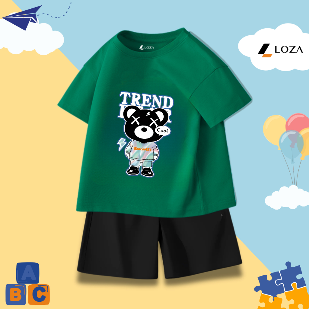 Bộ đồ bé trai in hình Gấu Trend - Loza SB294_thumbnail_6
