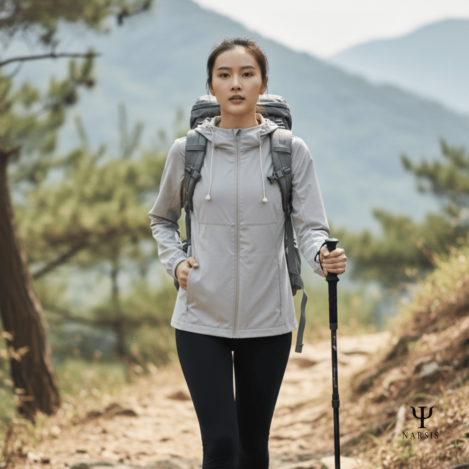 Áo Khoác Gió Nữ Narsis 1 Lớp, Chống Nắng, Chống Gió, Phong Cách Trẻ Trung - L25004