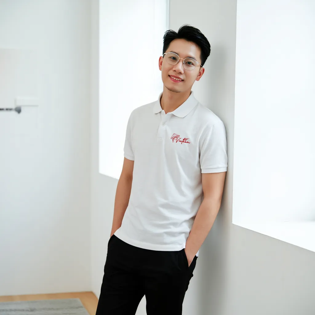 Áo polo nam vải cá sấu chống nhăn PLCSD2450 Miucho Iconic tay ngắn cổ trụ in mix_thumbnail_2