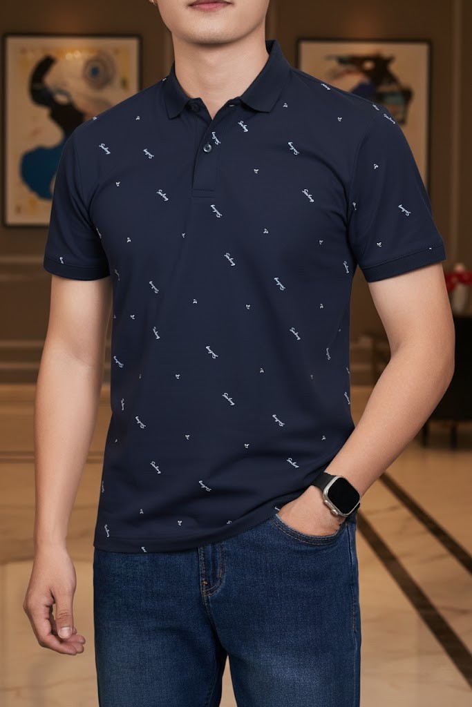Áo Polo Kaka In Họa Tiết T88