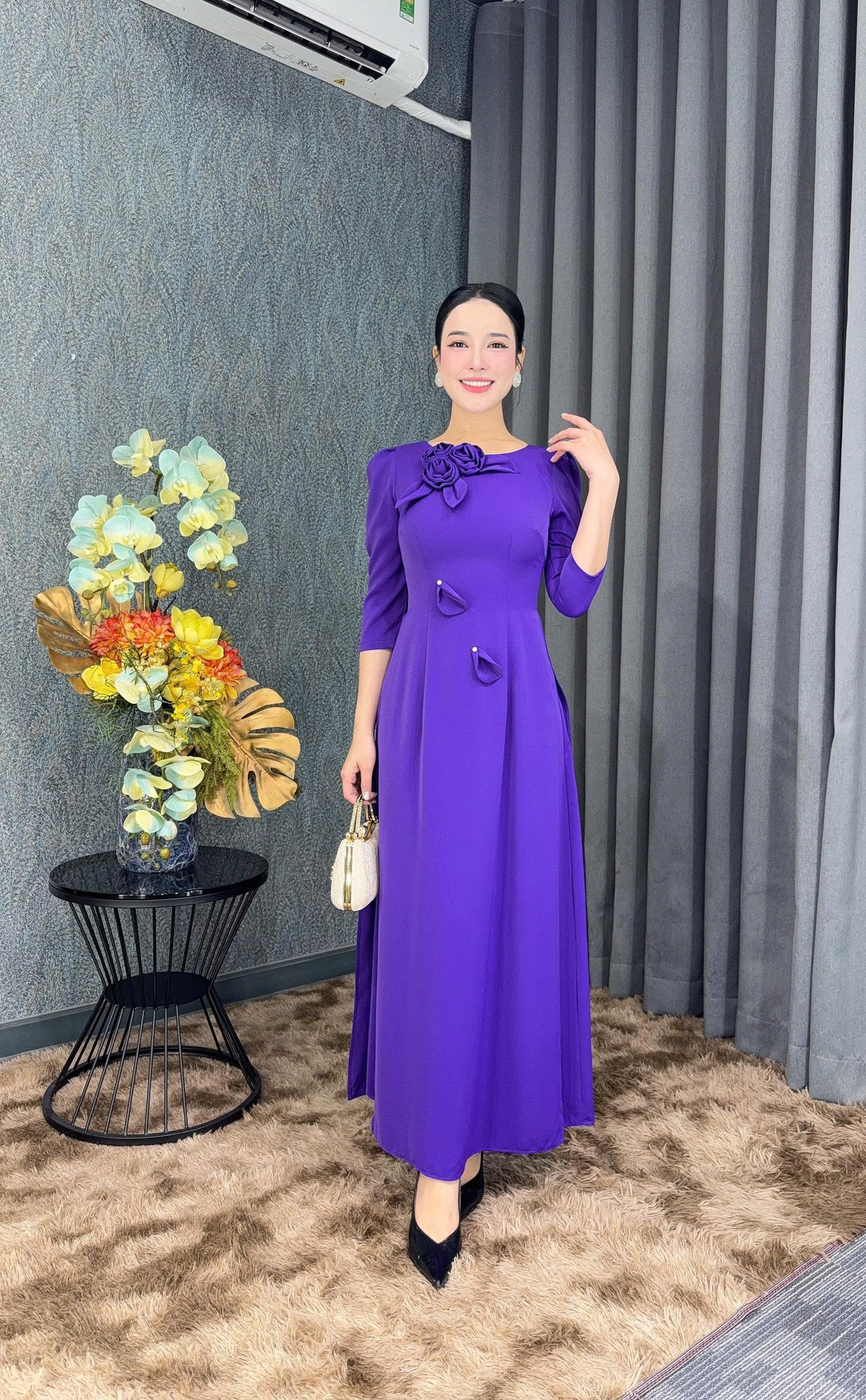 Đầm giả áo dài - Y2057 - Thương hiệu Zonbig