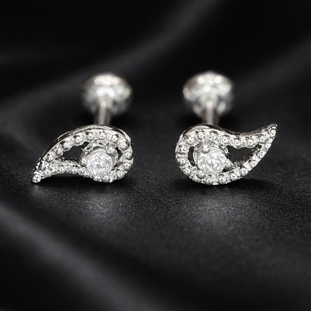 Khuyên kiểu cánh đá dẹt