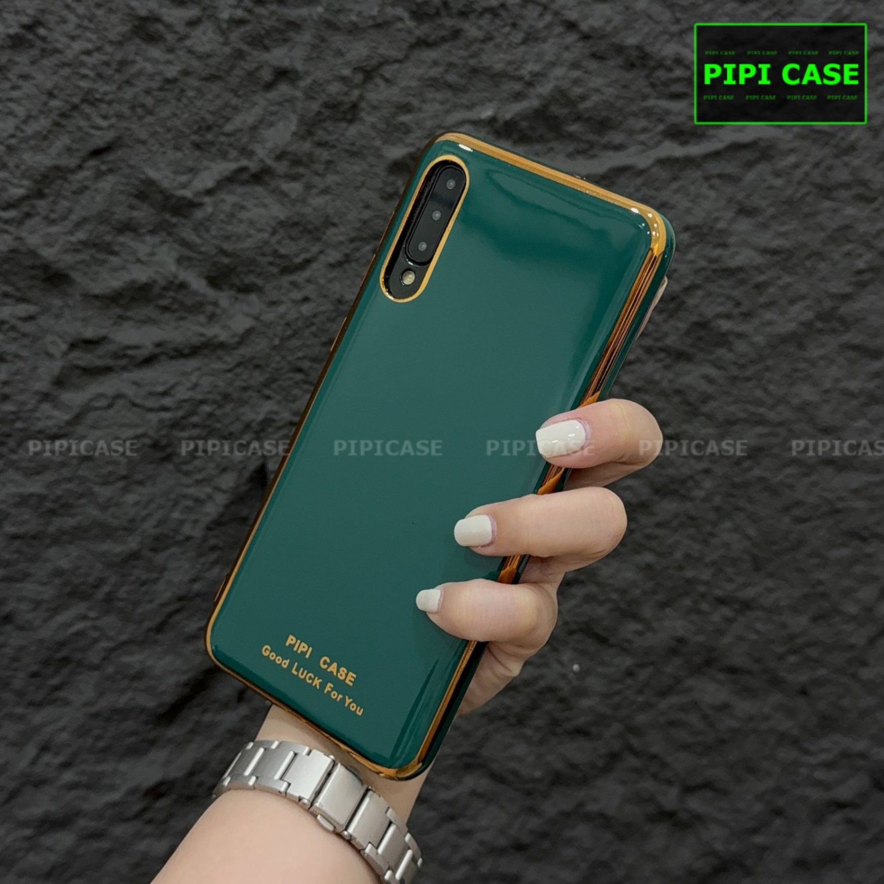 Ốp Lưng Samsung A50 - Royal - Xanh Lá