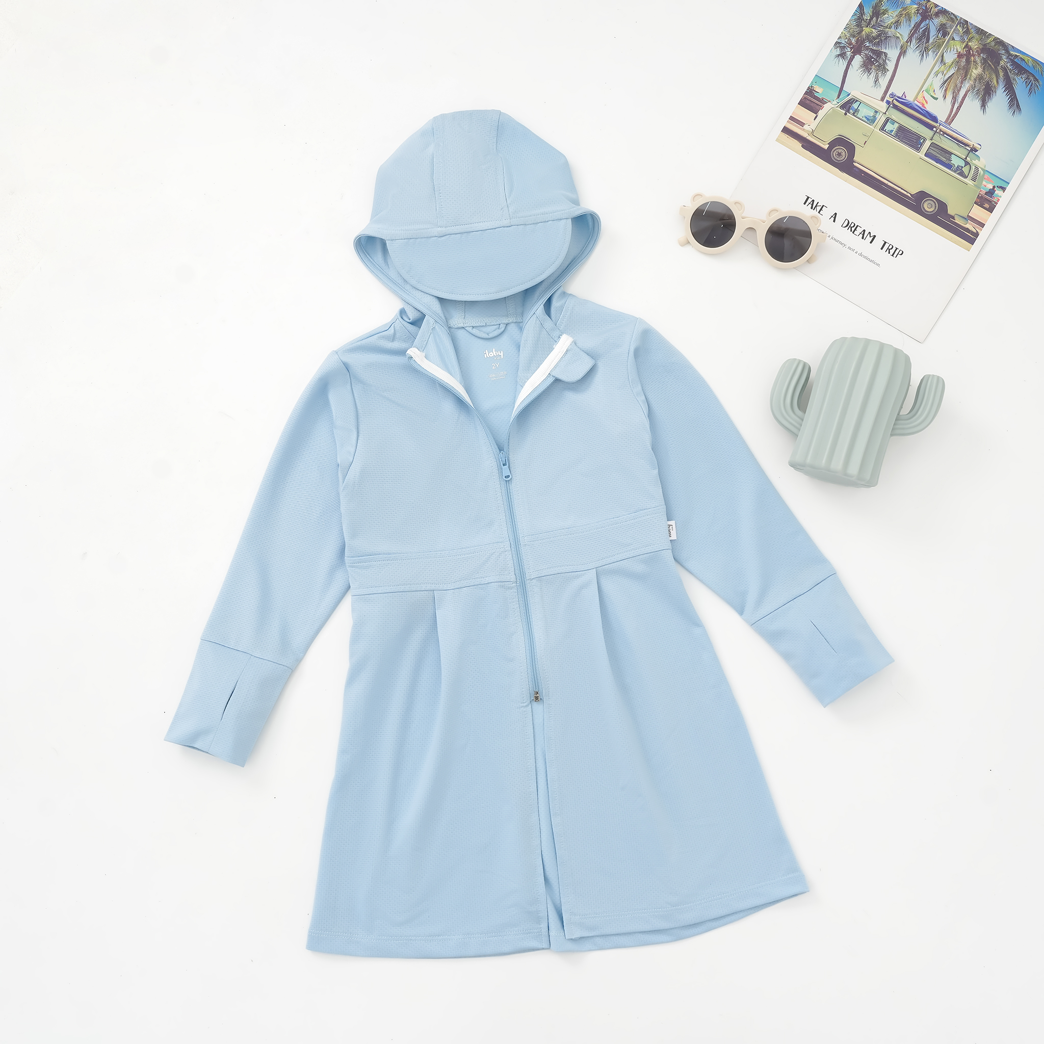 Áo chống nắng dáng dài bé gái