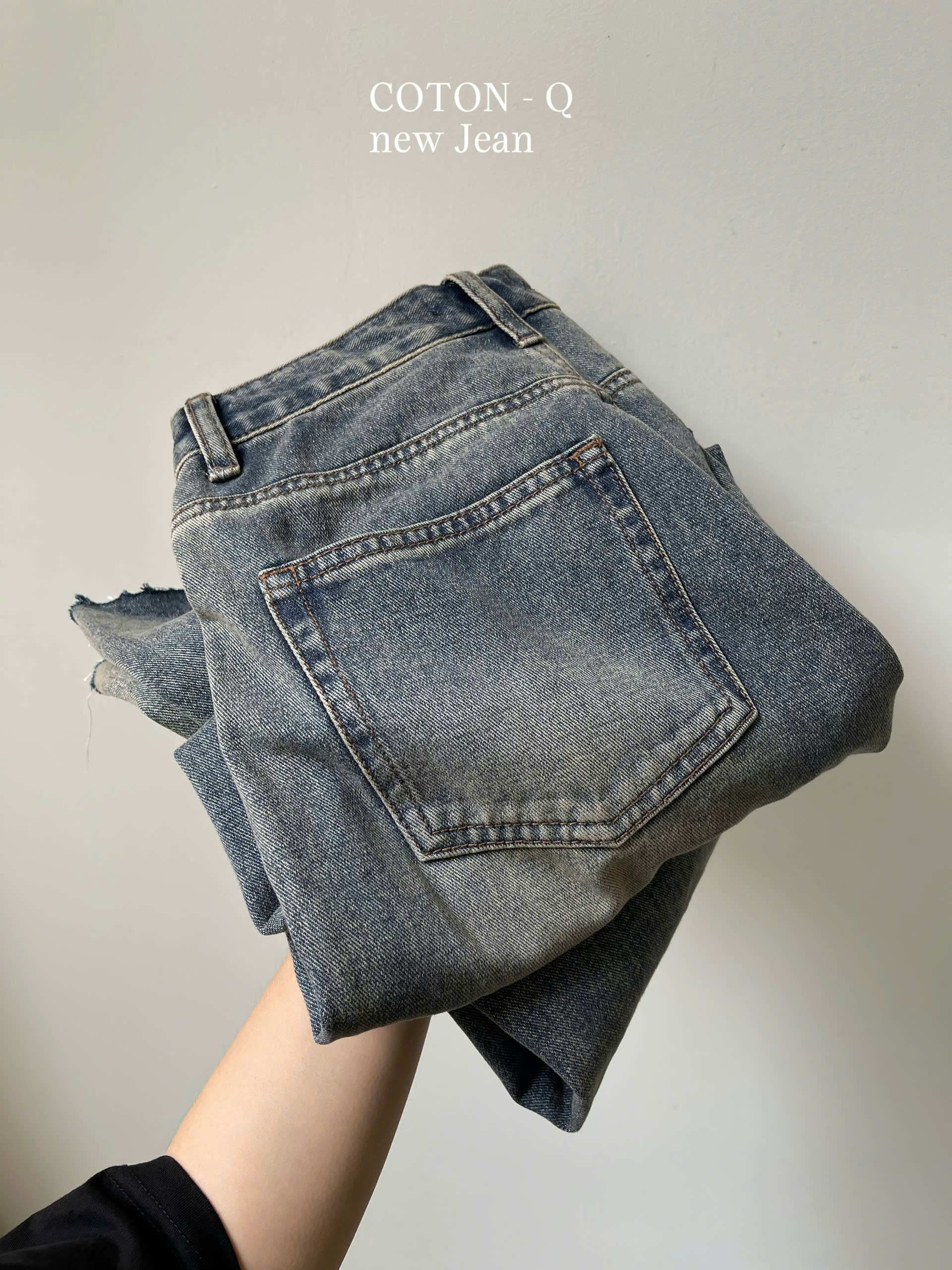 Quần jean suông xuất hàn ( KHÓI )_thumbnail_4