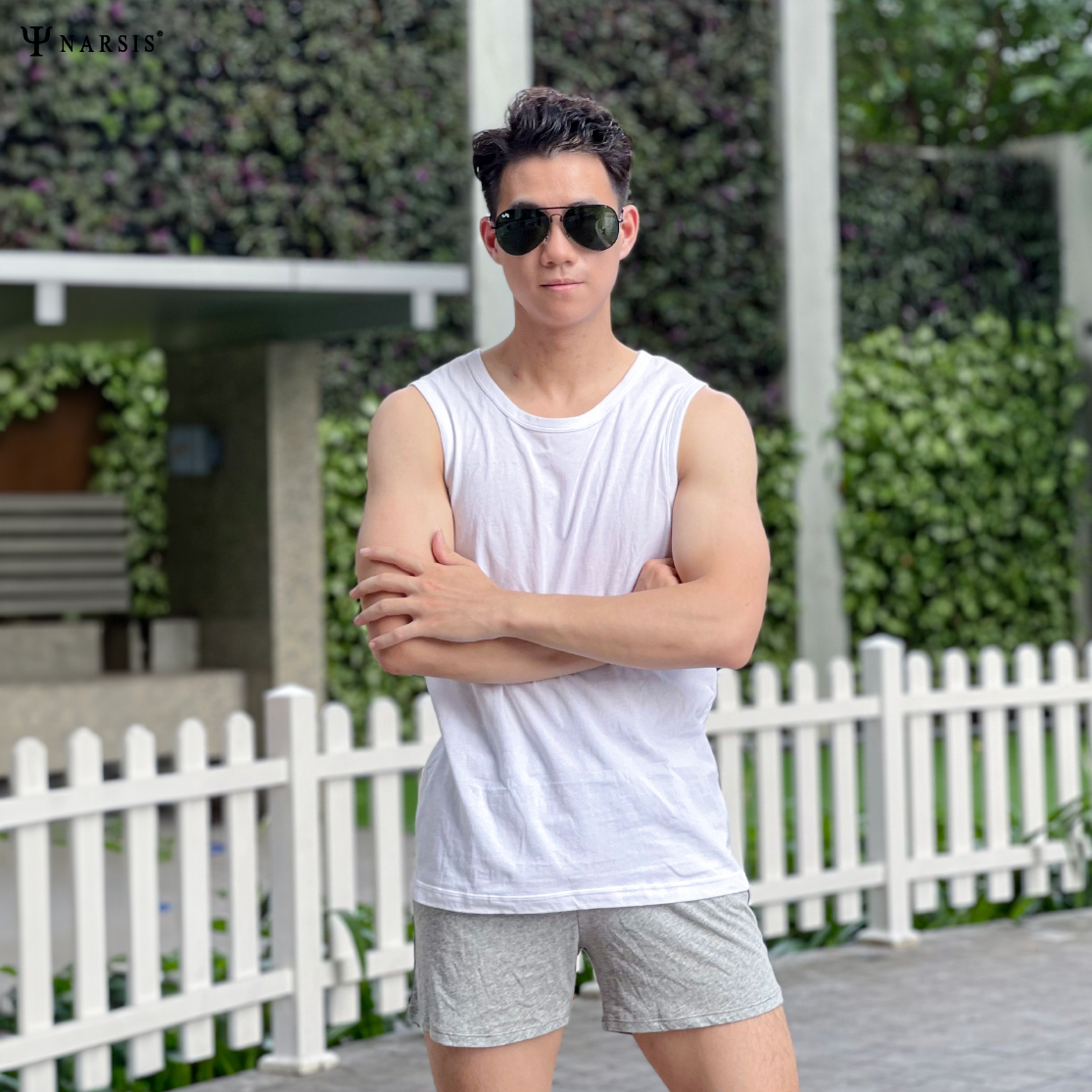 Quần đùi nam big size Narsis S24008 chất cotton, thiết kế thoáng khí, phù hợp mùa hè._thumbnail_4