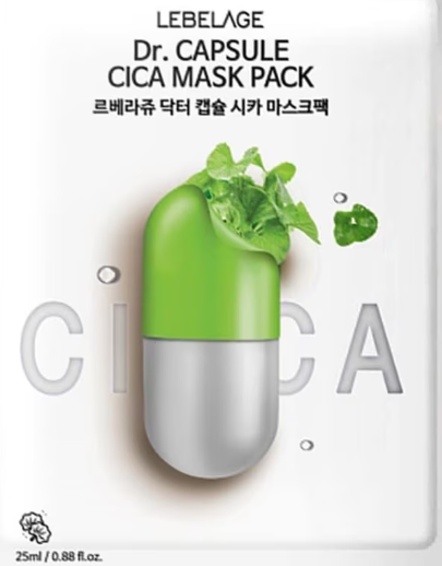 Mặt Nạ Lebelage Chiết Xuất Rau Má Dr.Capsule Cica Mask Pack 25ml