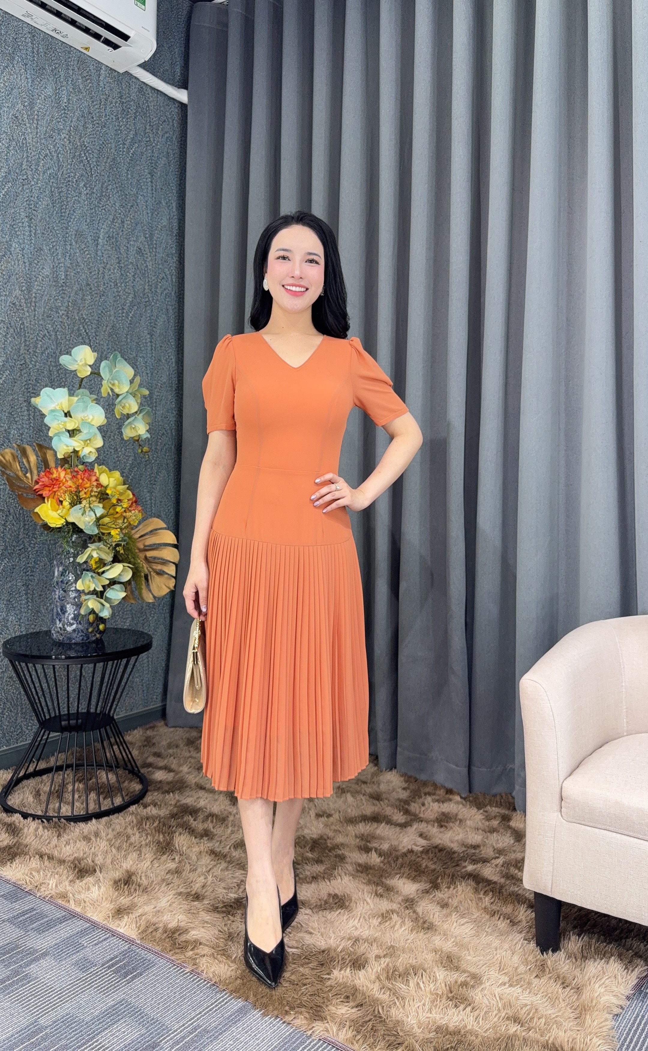 Đầm xòe - Y2043 - Thương hiệu Zonbig