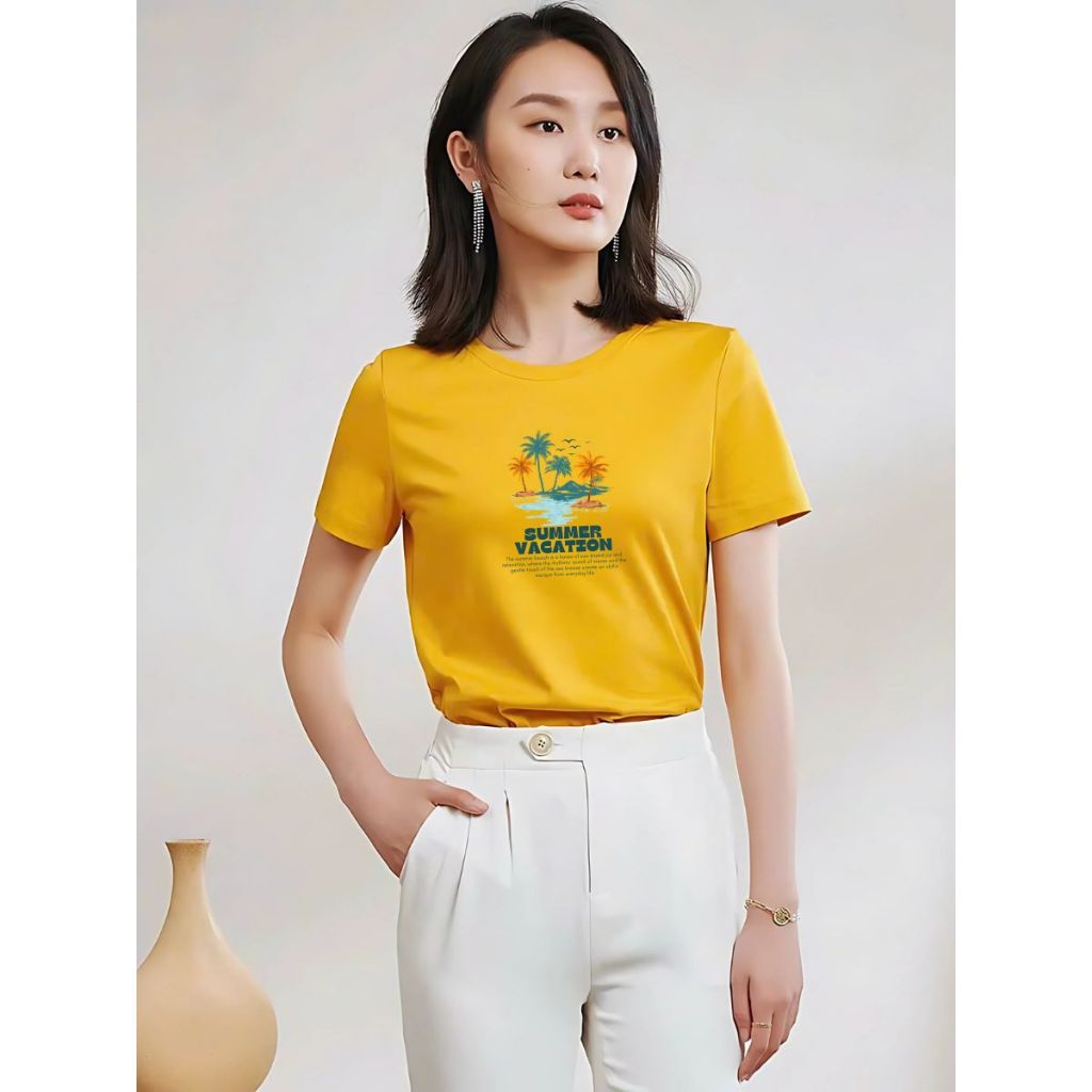 [Form Vừa] Áo phông nữ Loza nhiều màu Summer chất liệu thun cotton mềm mịn - Mã VT8134_thumbnail_5