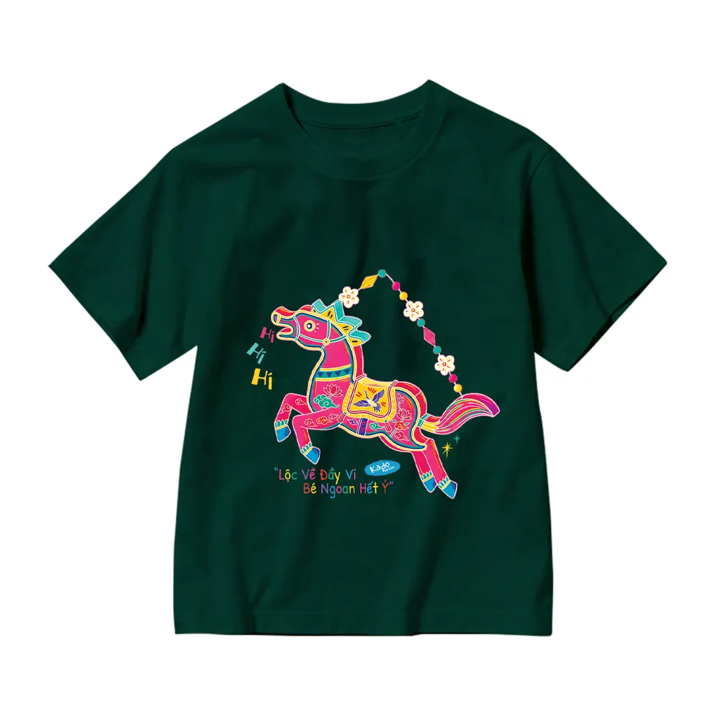 Áo thun cho bé gái Kado vải cotton thoáng mát mềm mại thoải mái Tuổi Ngọ in mix 2859_thumbnail_13