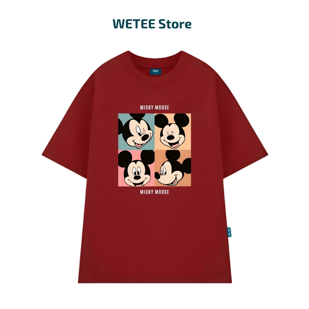 Áo thun unisex UX30-1173 4 hình MICKEY MOUSE dáng oversized local brand WETEE_thumbnail_6