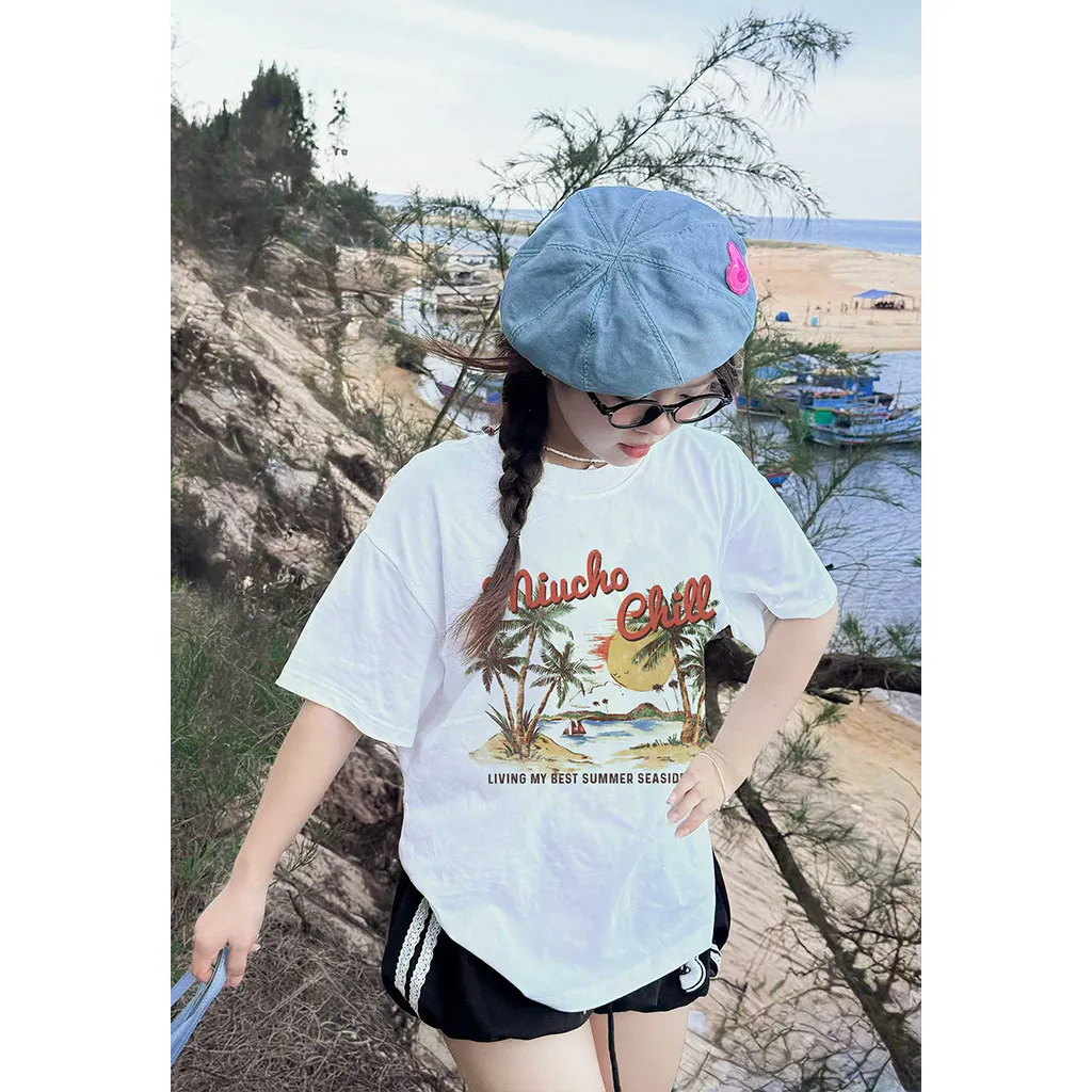 Áo thun boxy nam nữ du lịch biển Miucho 3365_thumbnail_2