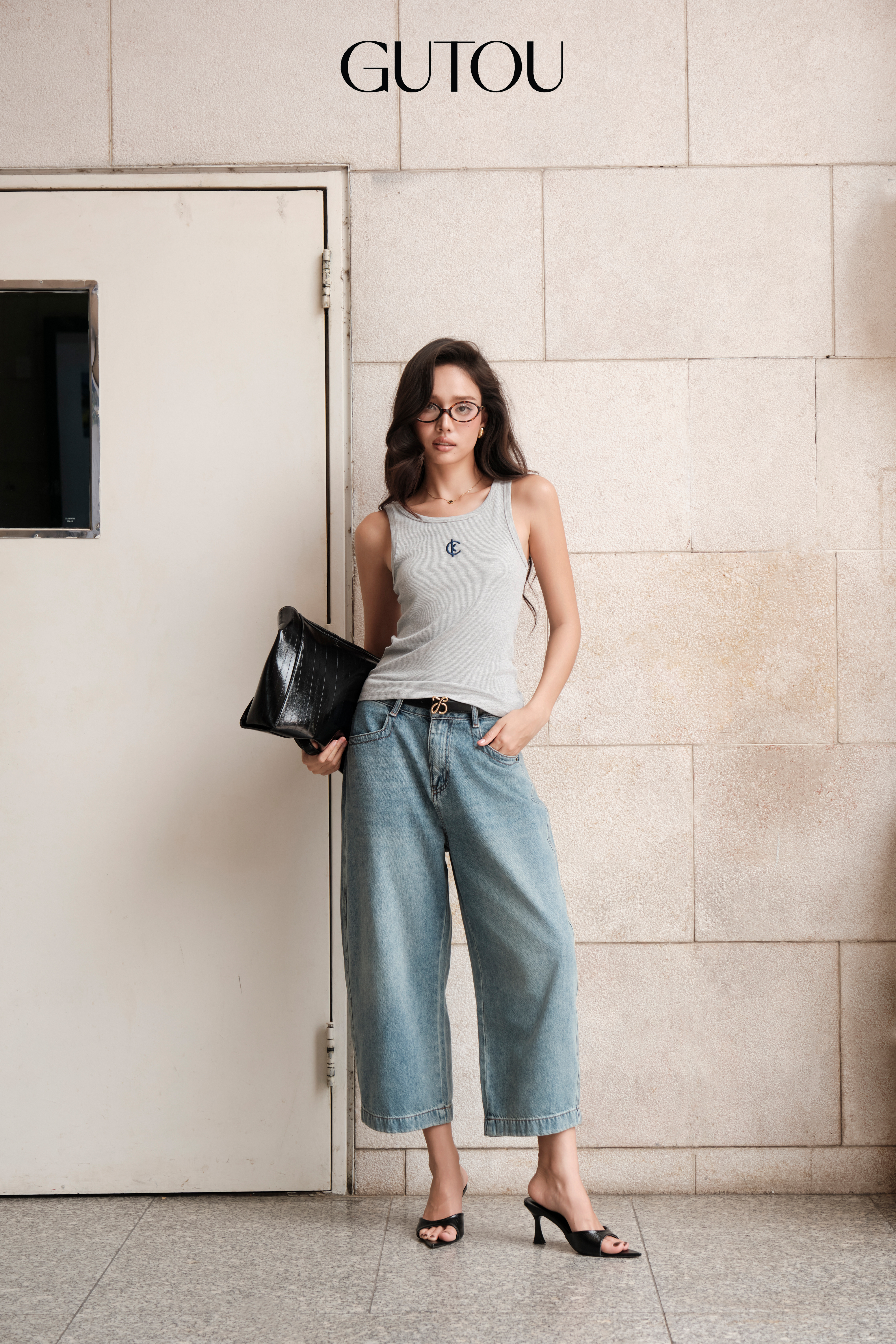 [ GUTOU ] Quần Jean Ngố Basic Dáng Suông