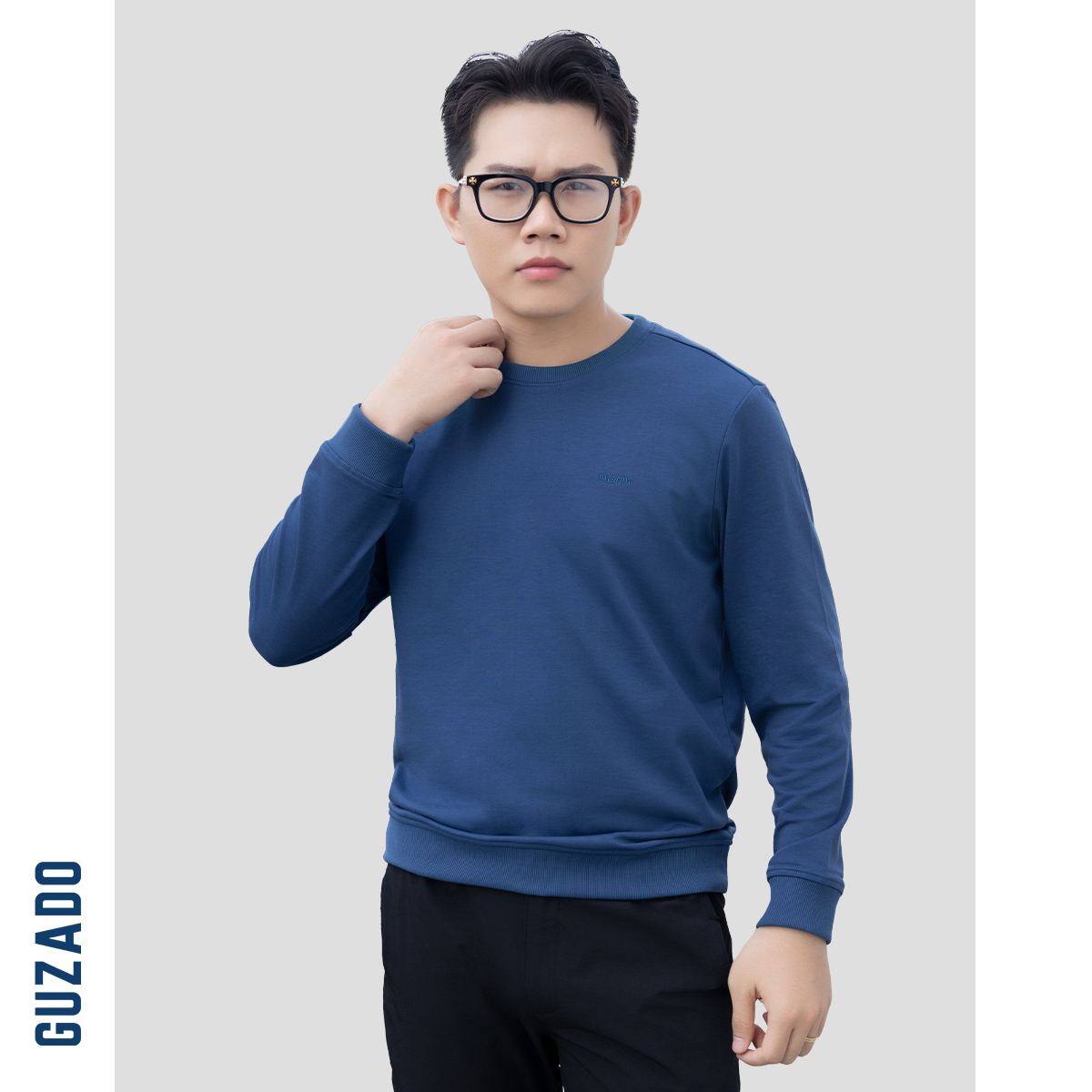 Áo Sweater Nam GUZADO Form Regular Fit Thoải Mái GDT02