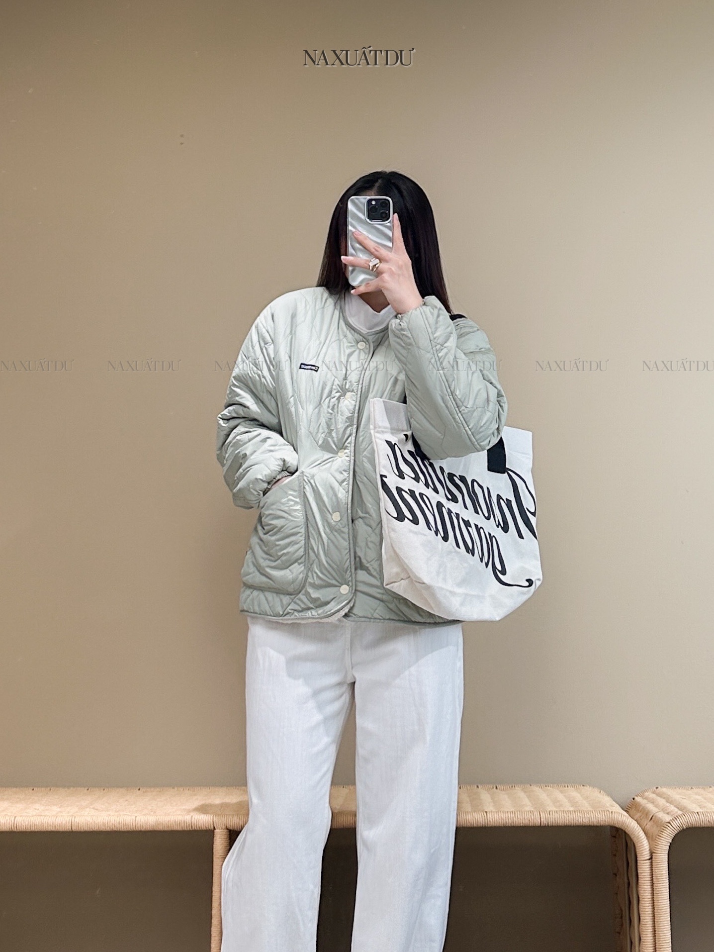 Áo khoác lông unisex 2 mặt 