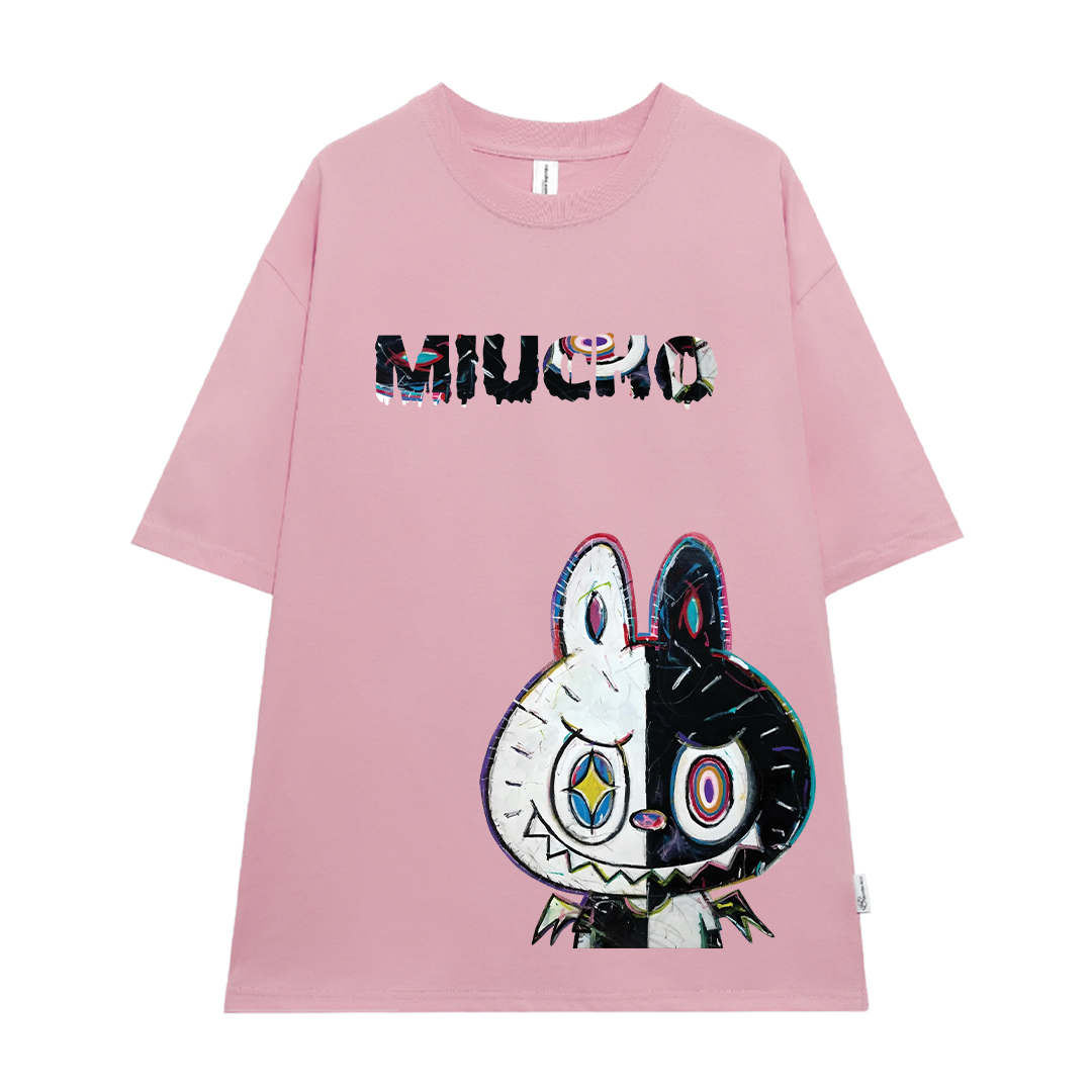 Áo phông labubu form rộng unisex ATD1442 Miucho tay ngắn cổ tròn in mix_thumbnail_12