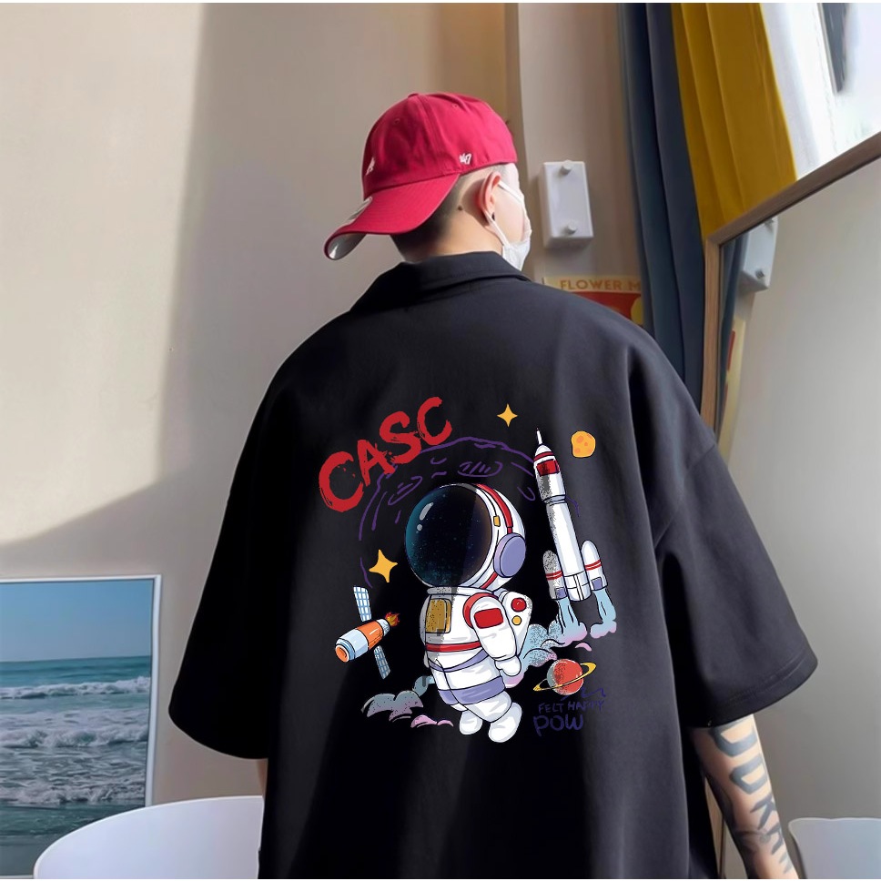 Áo polo nam đứng form tôn dáng PLD765 Miucho Man tay ngắn vải cotton Cổ trụ in artwork_thumbnail_2
