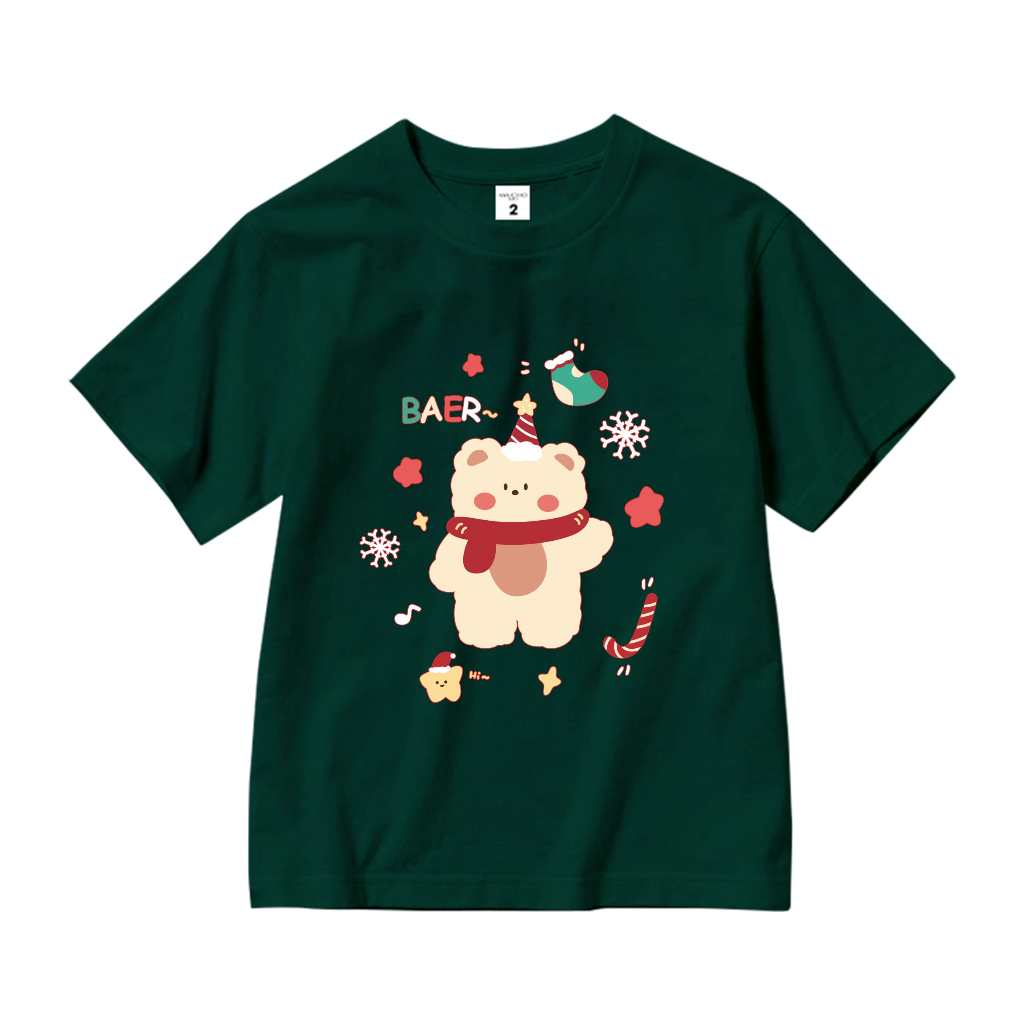 Áo thun bé gái hình gấu form rộng AED689 Miucho Kid 100% vải cotton thoáng mát basic_thumbnail_10
